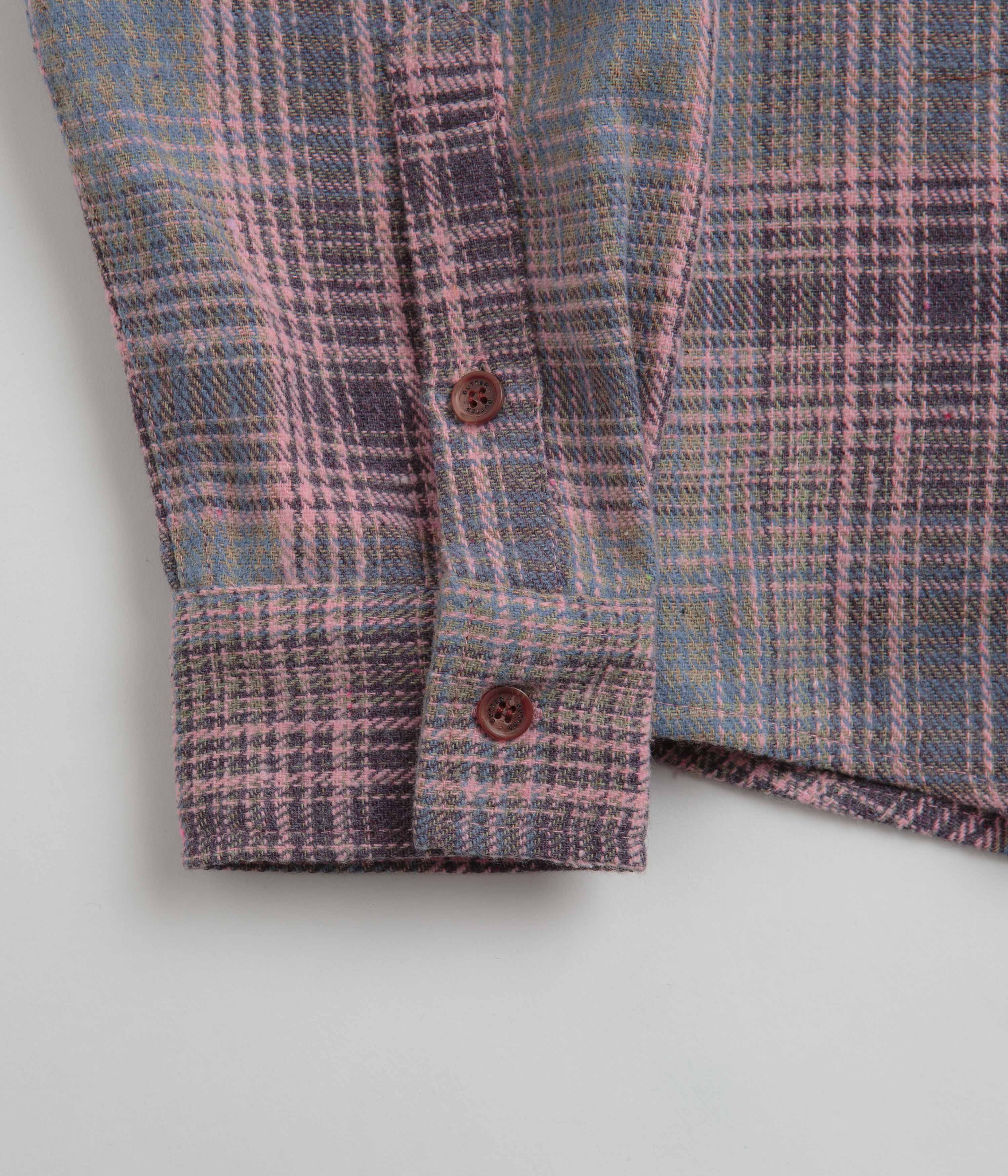 Butter Goods Pink & Grey Rodent Flannel Shirt - A Must-Have!