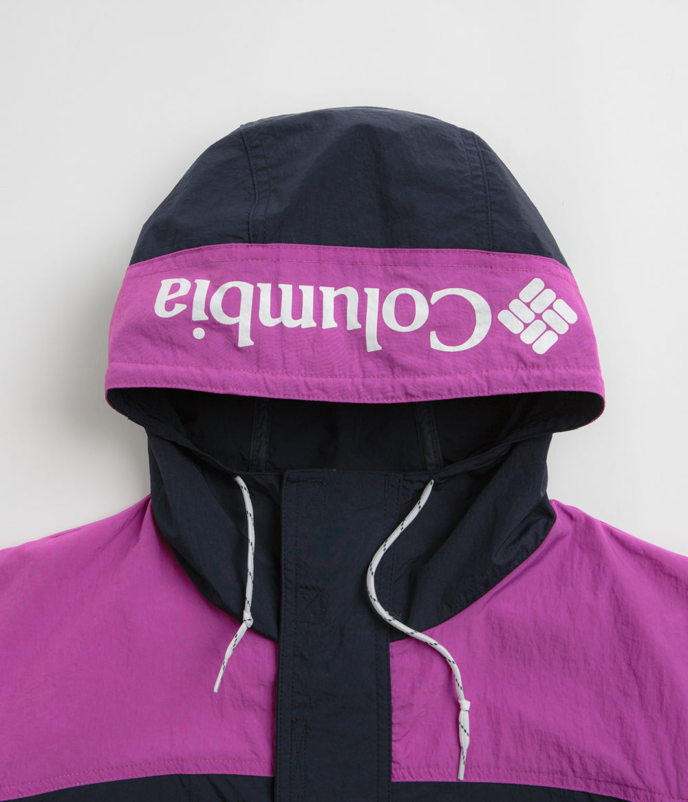 Columbia Challenger Windbreaker Anorak - Stunning Collegiate Navy/Razzle