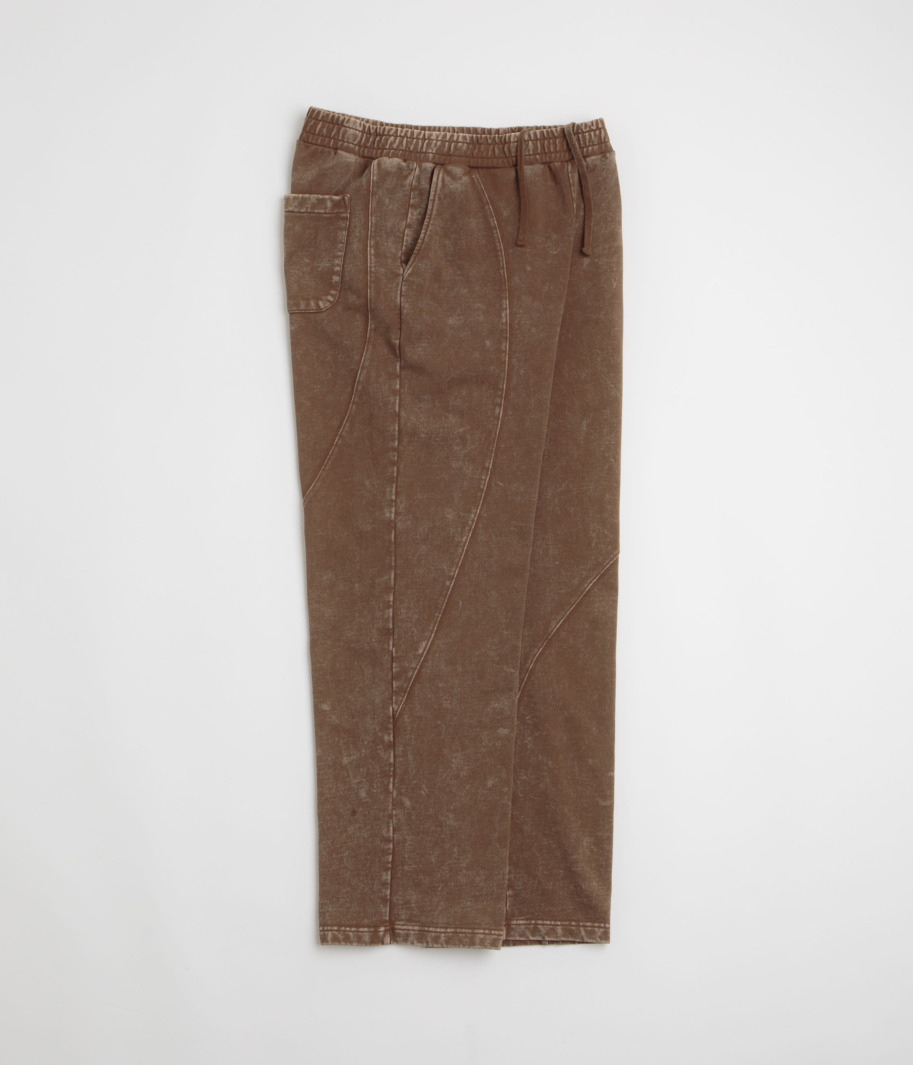 Dime Cyclone Brown Snow-Washed French Terry Pants - Stylish and Comfortable!