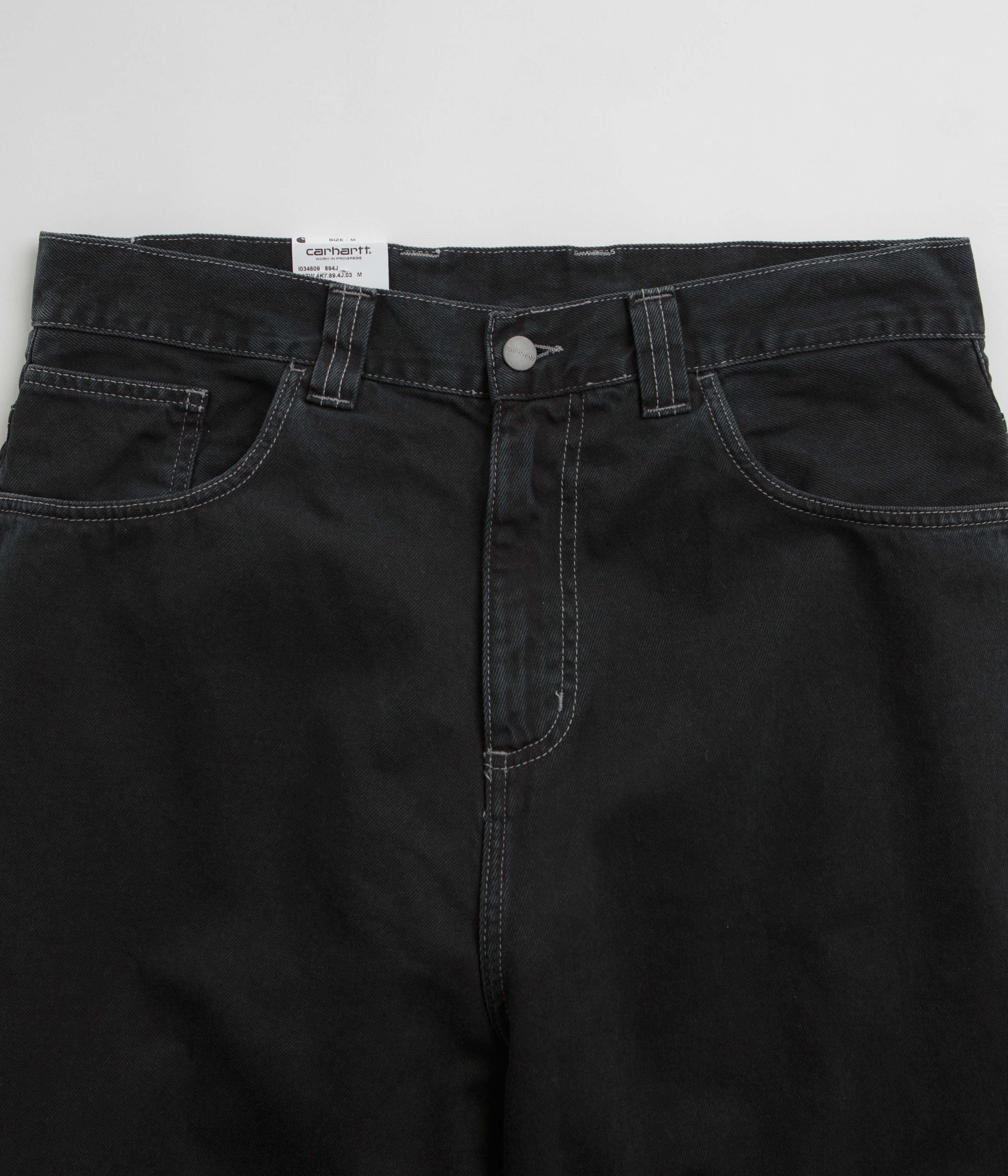 Carhartt Brandon Black Stone Dyed Denim Pants - Unbeatable Style!