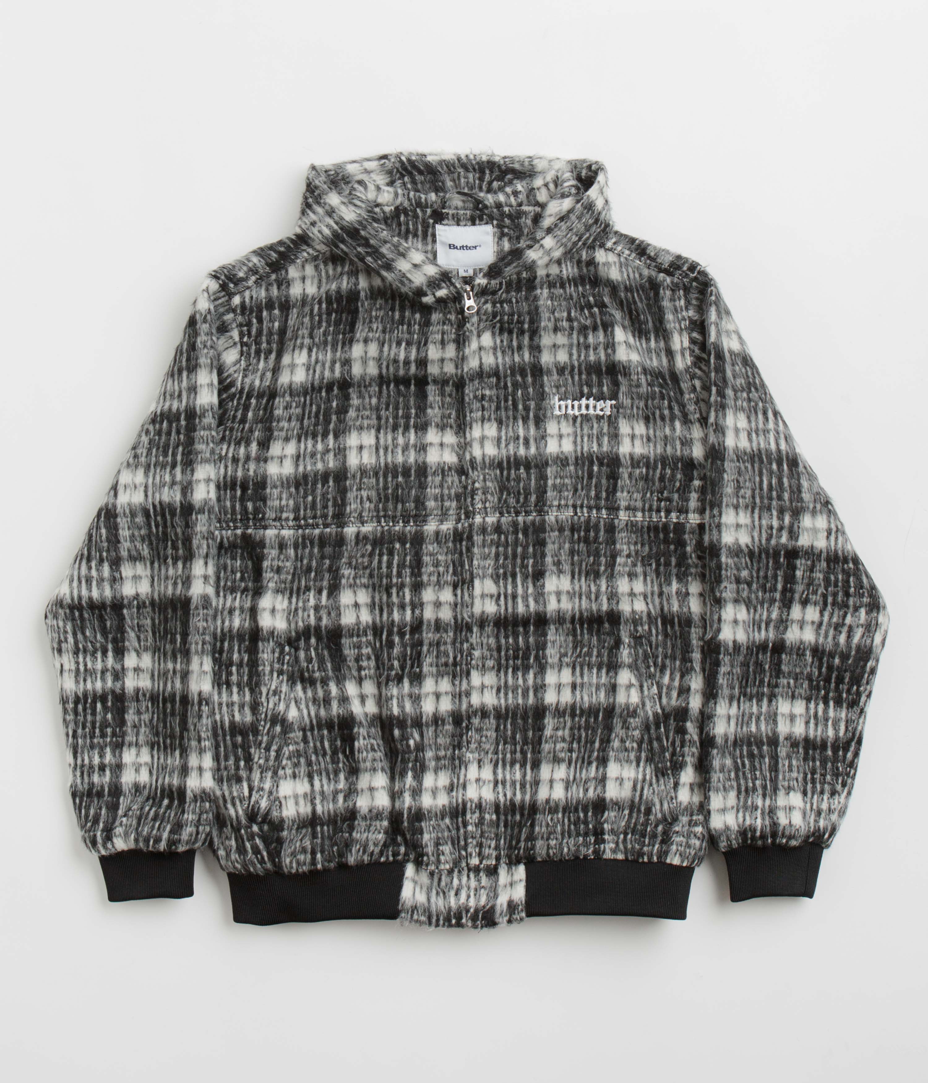 Butter Goods Stunning Heavy Plaid Work Jacket - Black & White