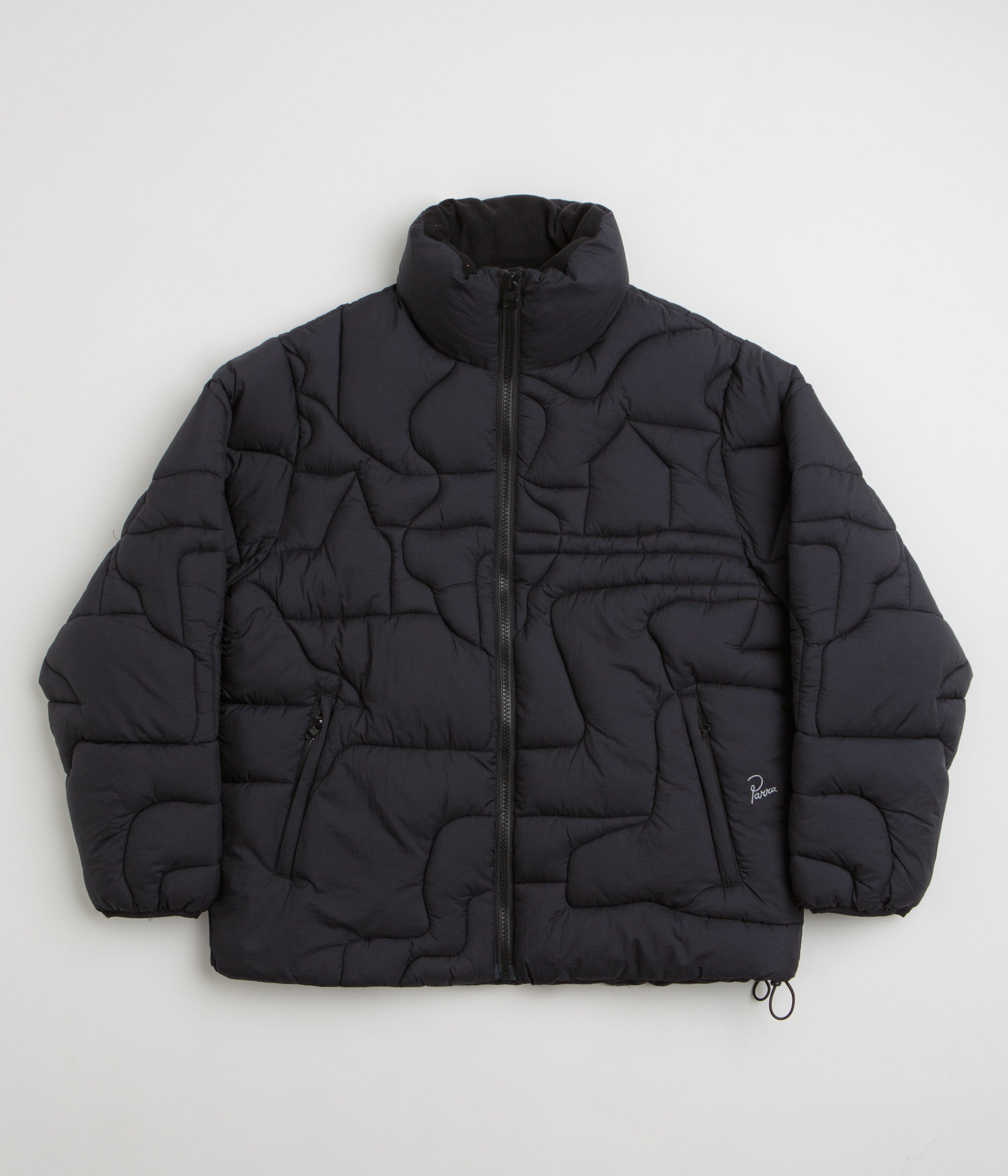 by Parra Boring Village Black Puffer Jacket - A Must-Have!