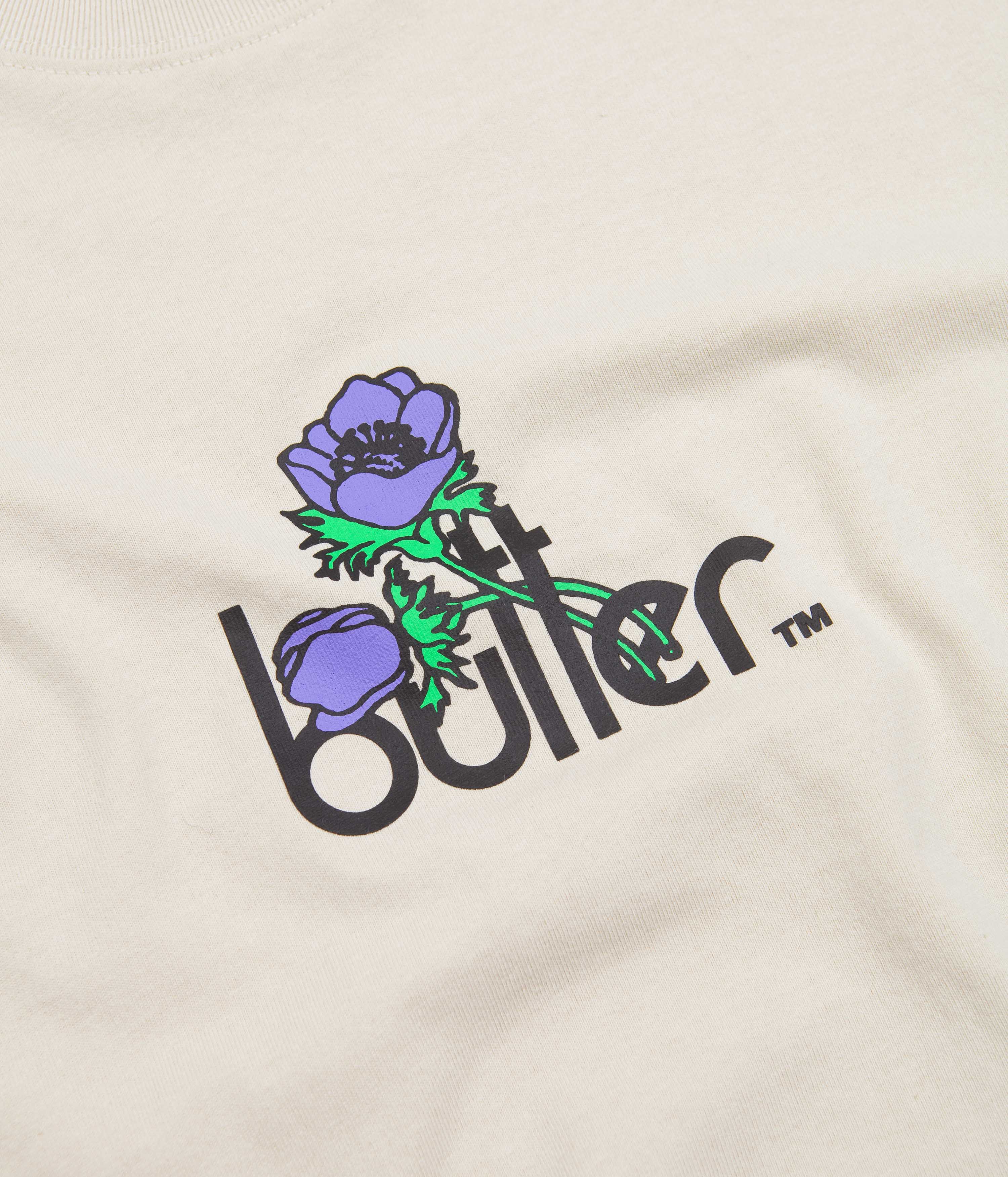 Butter Goods Cream Windflowers T-Shirt - Irresistible Floral Style!