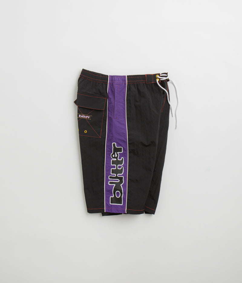 Butter Goods Black Warped Board Shorts - A Fashion Statement!