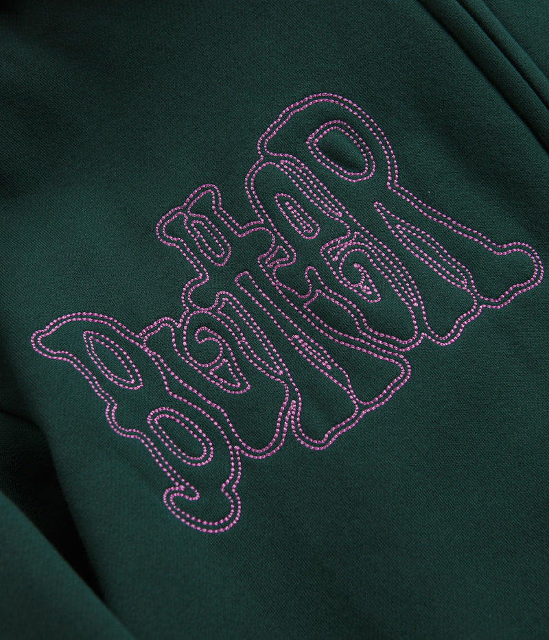 Butter Goods Tour Zip-Thru Hoodie - Stunning Dark Green