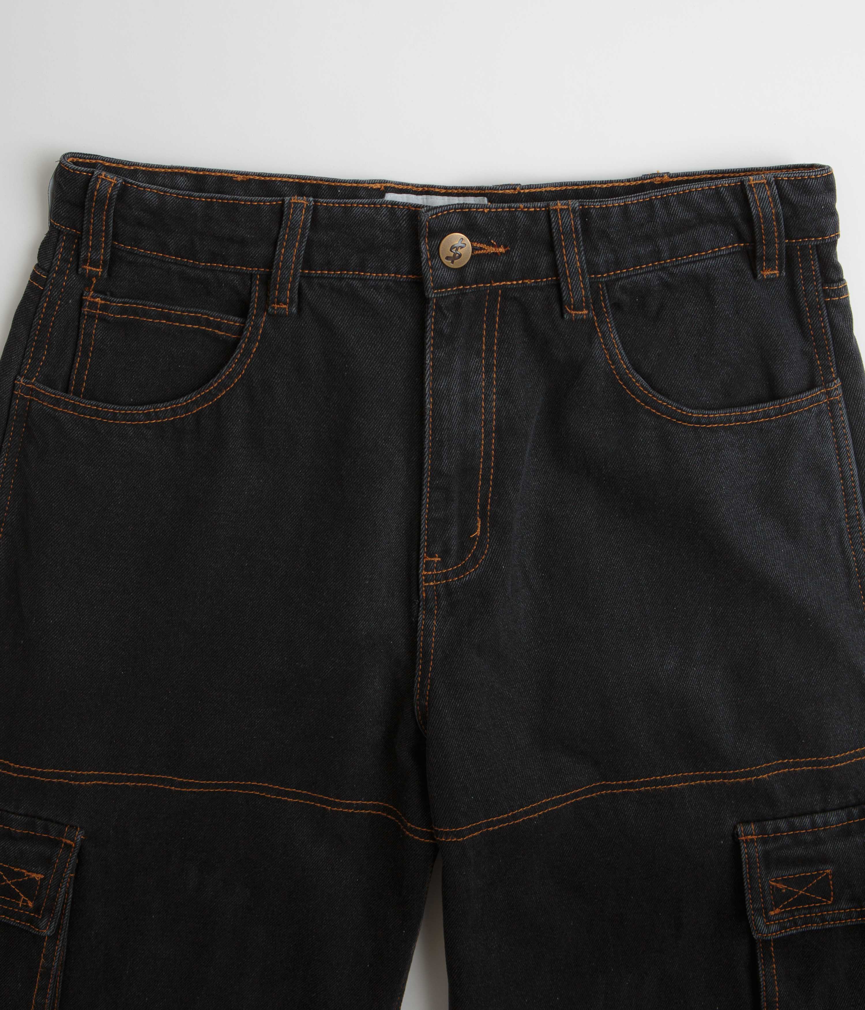 Cash Only Aleka Cargo Jeans - Stunning Faded Black