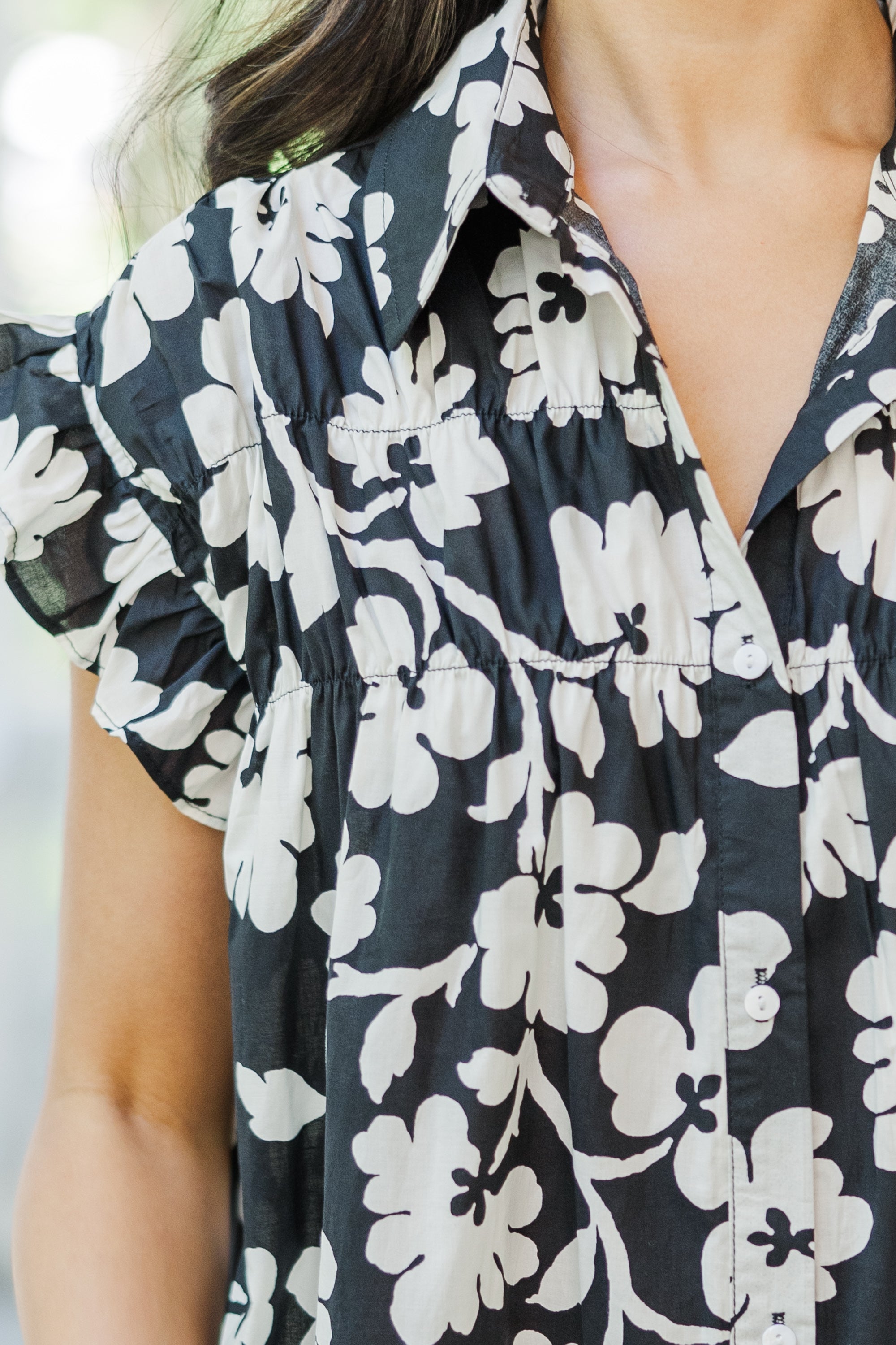 Enchanting Black Floral Babydoll Dress - A Must-Have!