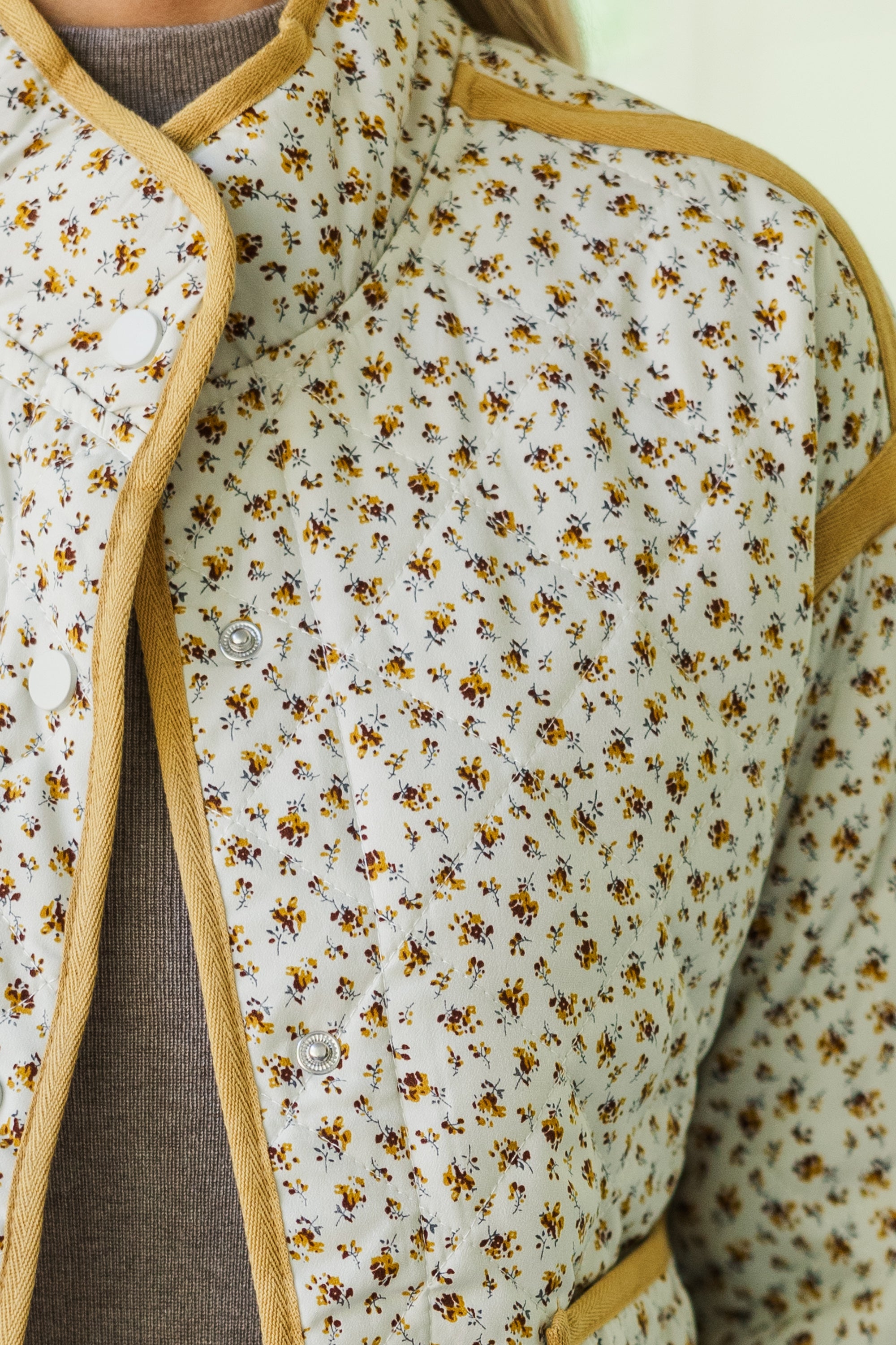 Fall in Love with Our Marigold Ditsy Floral Jacket