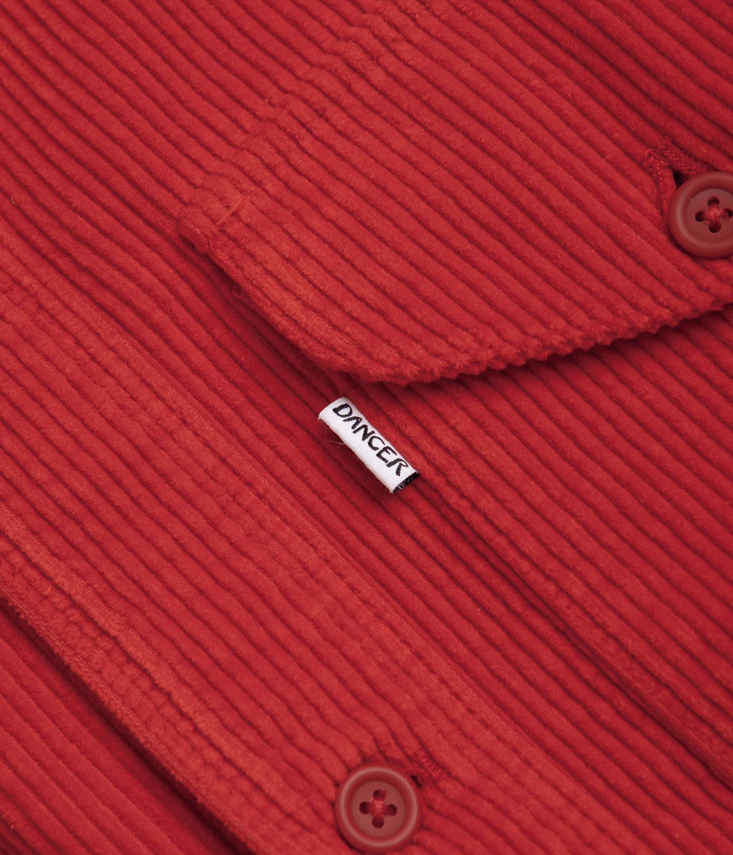 Stunning Red Dancer Double Pocket Overshirt - Grab Yours Now!