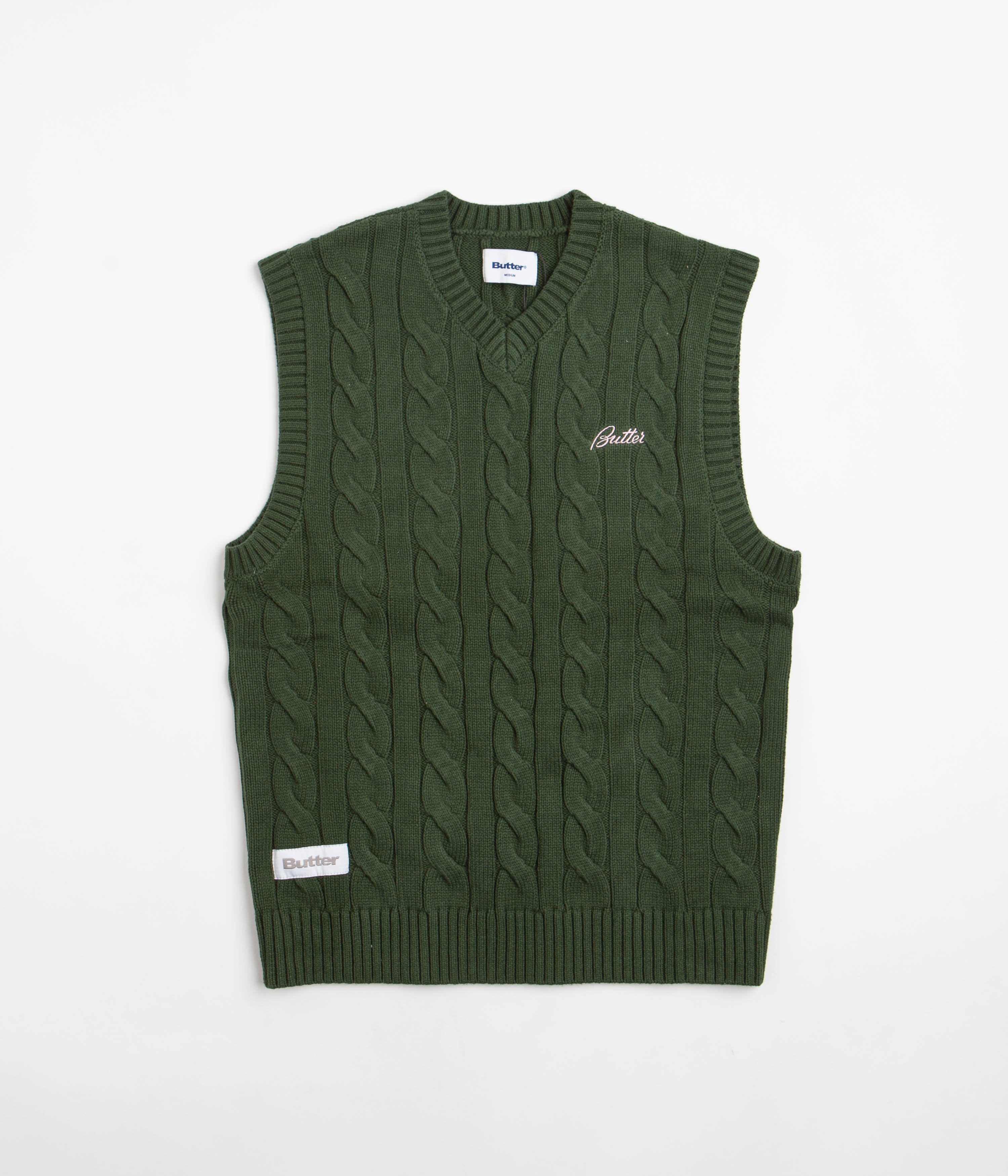 Butter Goods Forest Cable Knit Vest - A Must-Have!