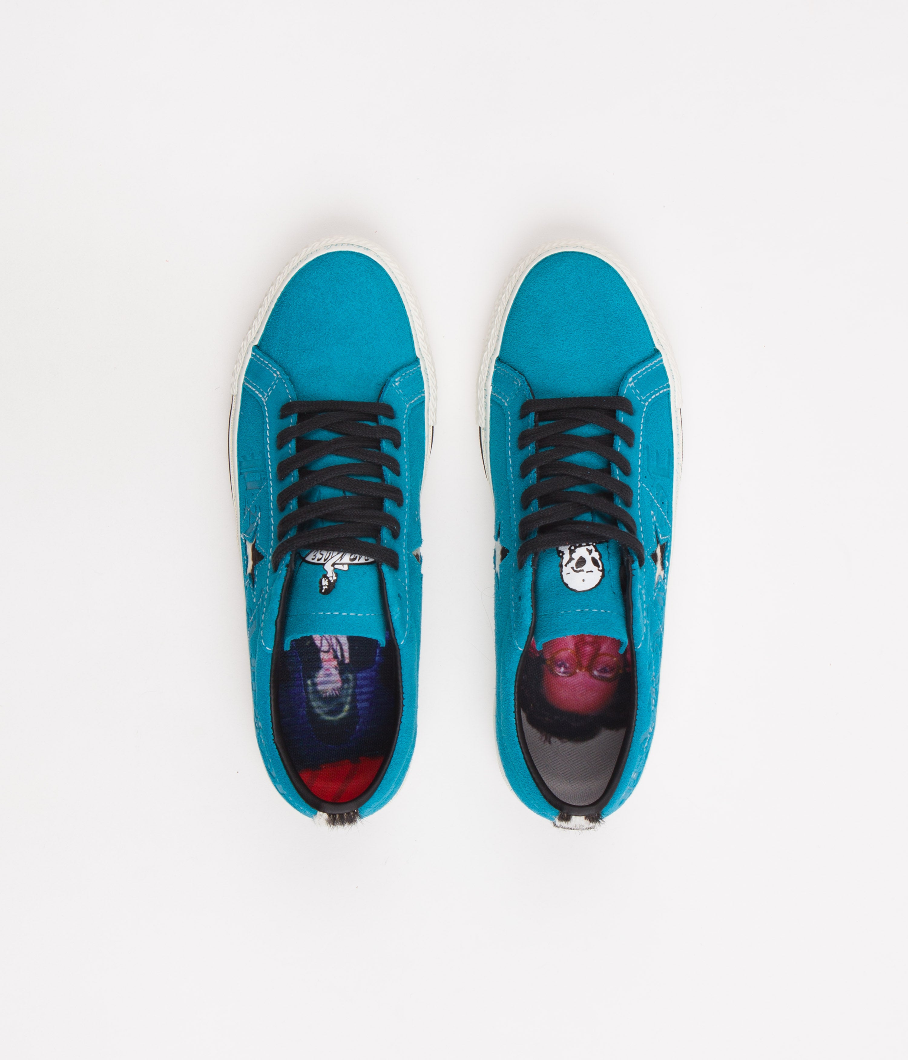 Converse One Star Pro Ox Sean Pablo Skate Shoes - Rapid Teal / Black / Egret