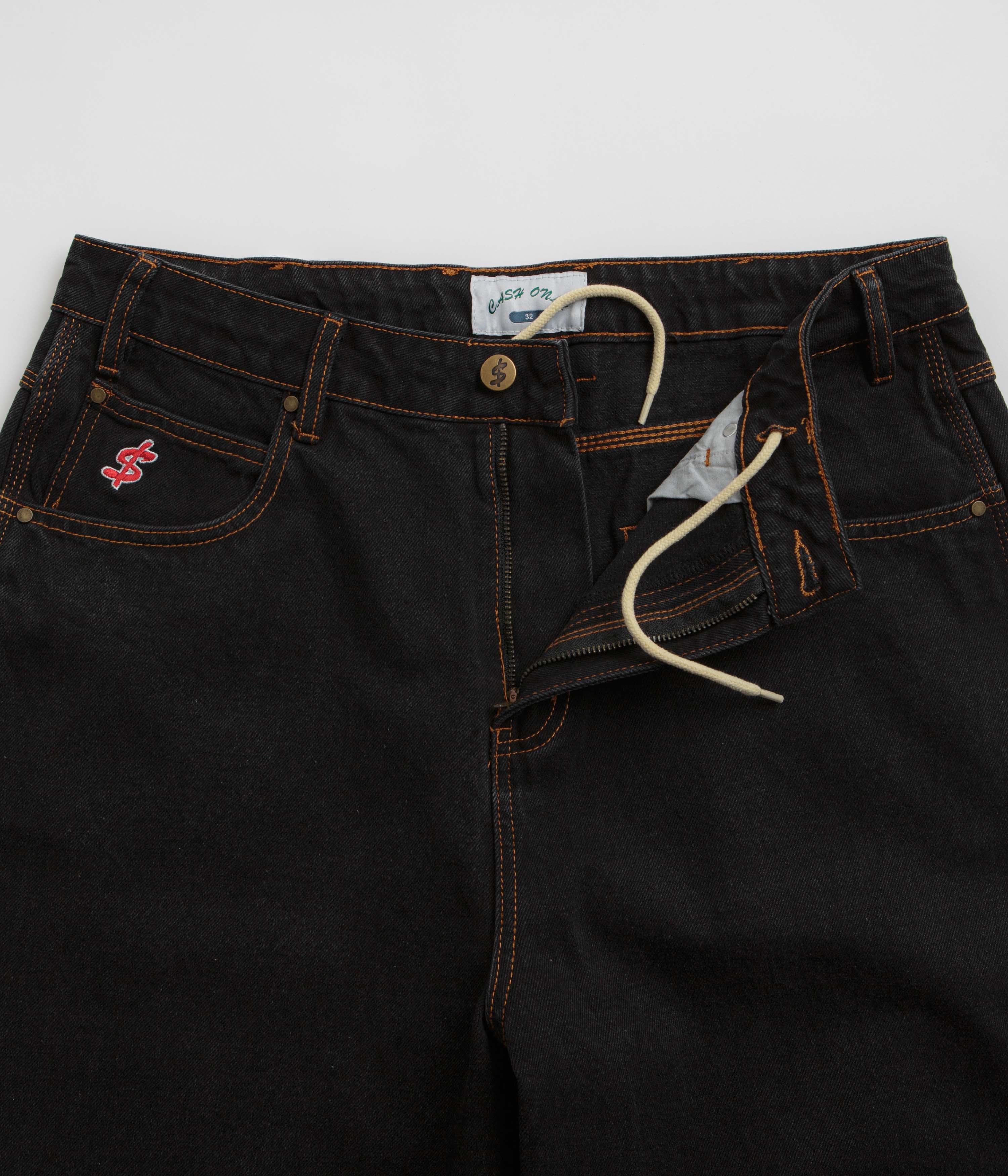 Cash Only Stylish Baggy Jeans - Trendy Washed Black / Classic Black