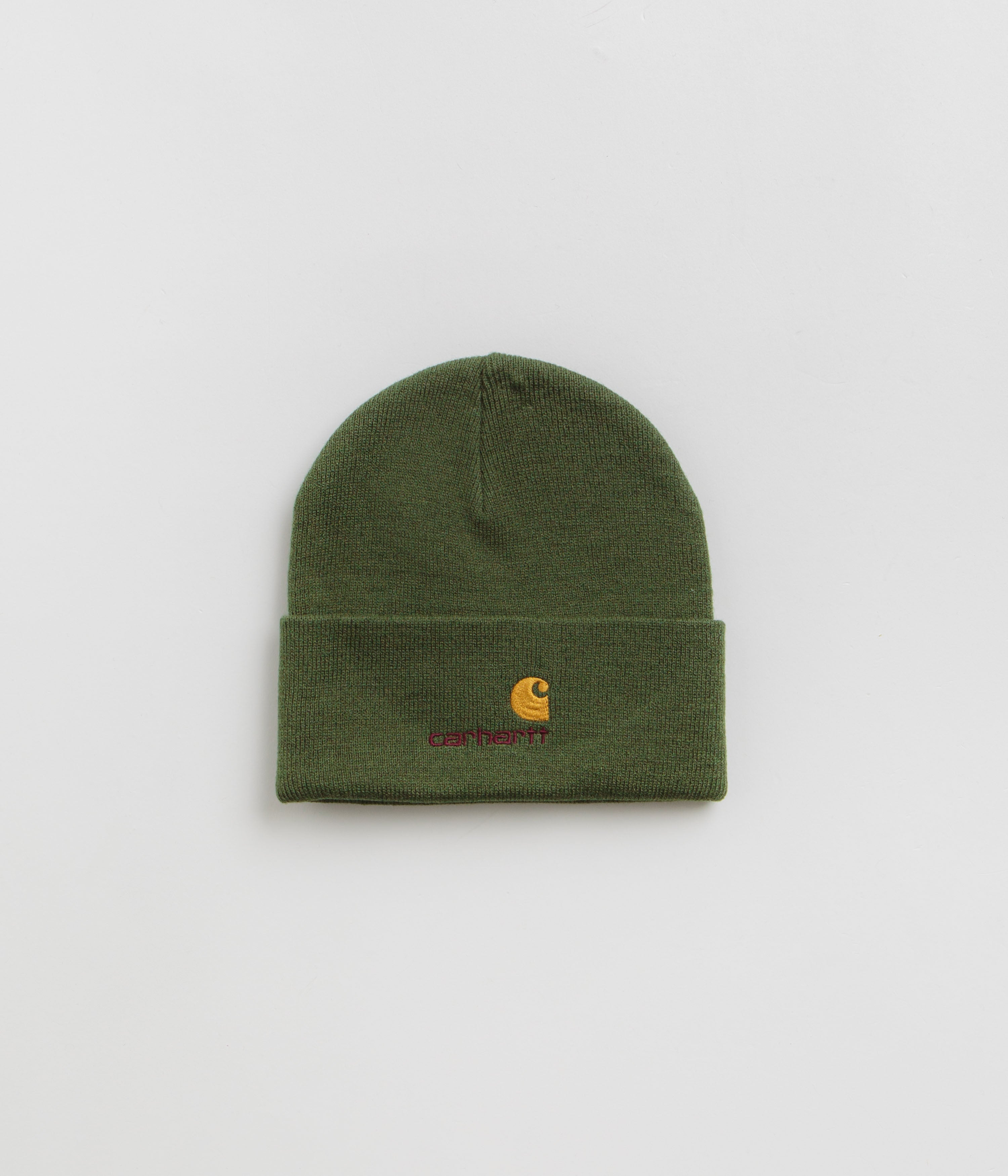 Carhartt American Script Beanie - Stunning Tarragon