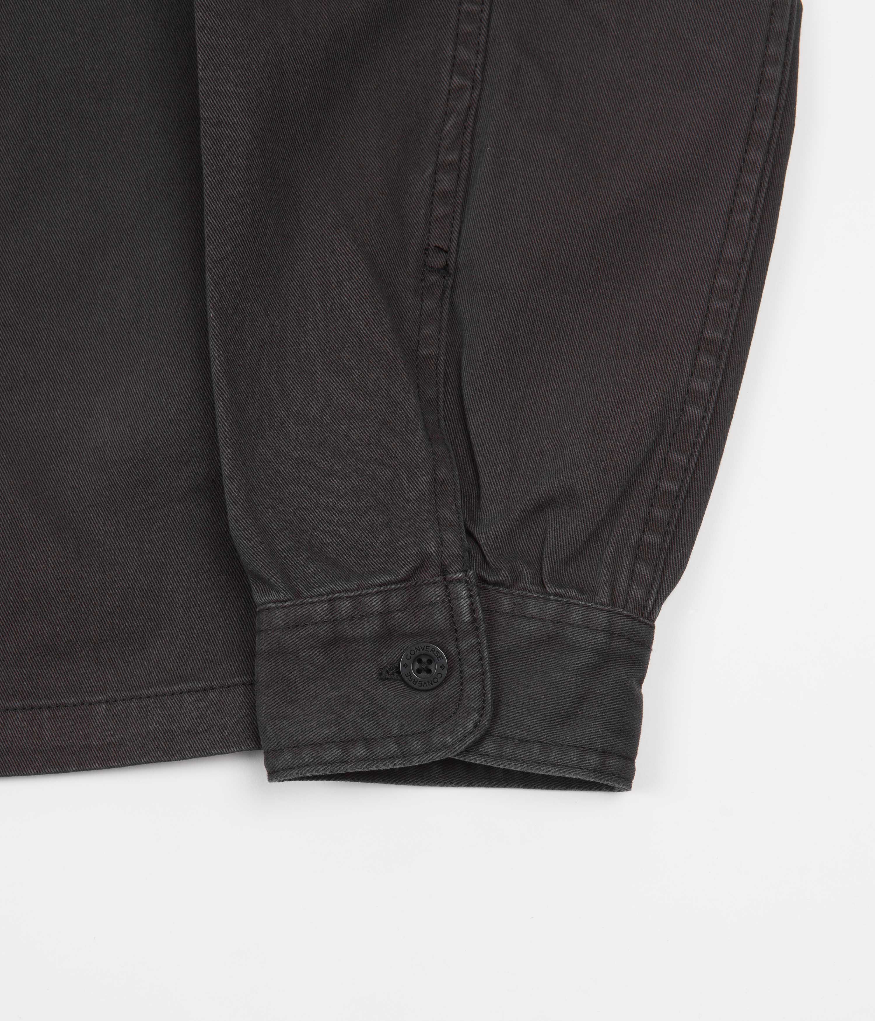 Converse Black Washed Canvas Zip Work Shirt - A Must - Have!