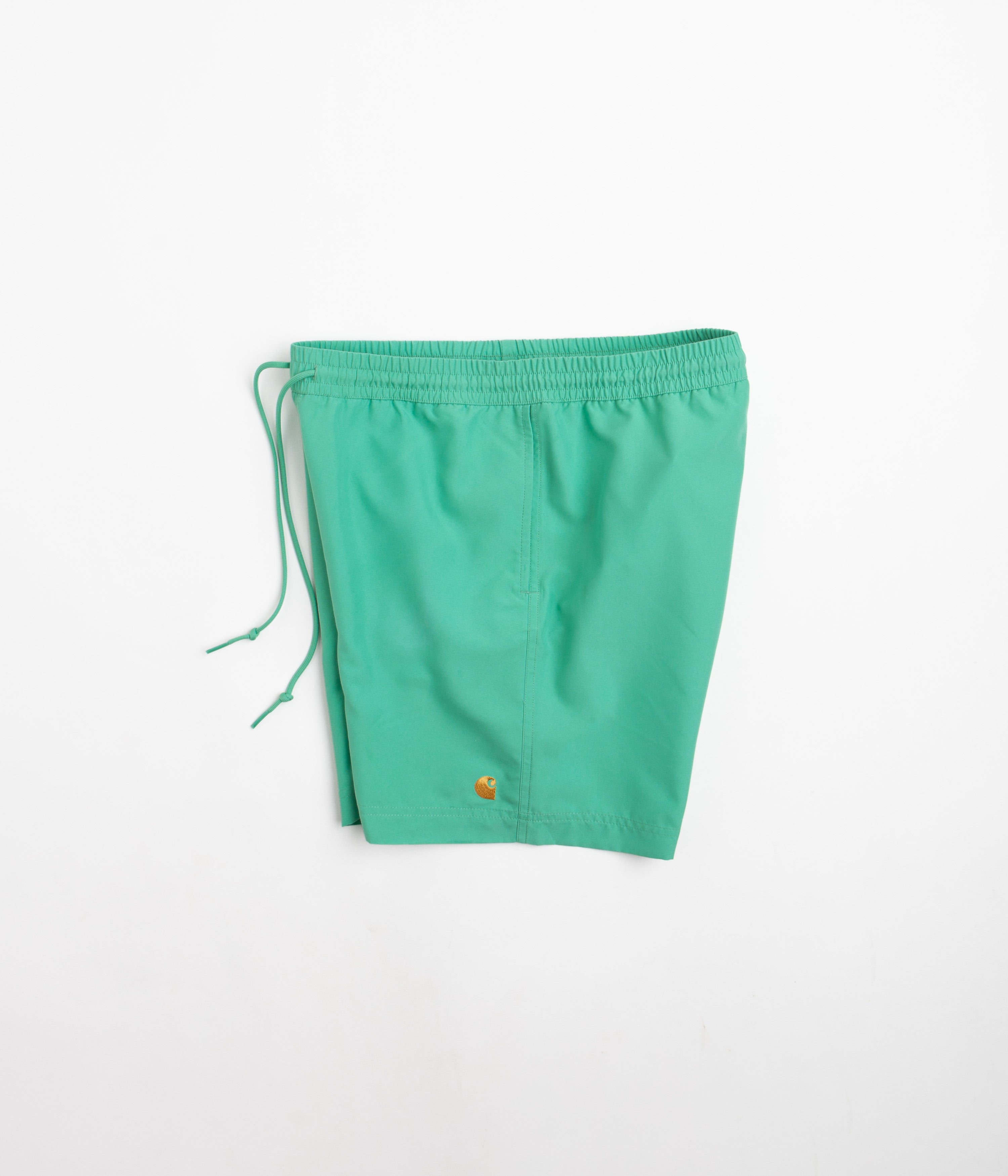 Carhartt Aqua Green & Gold Swim Trunks - Dive into Style!