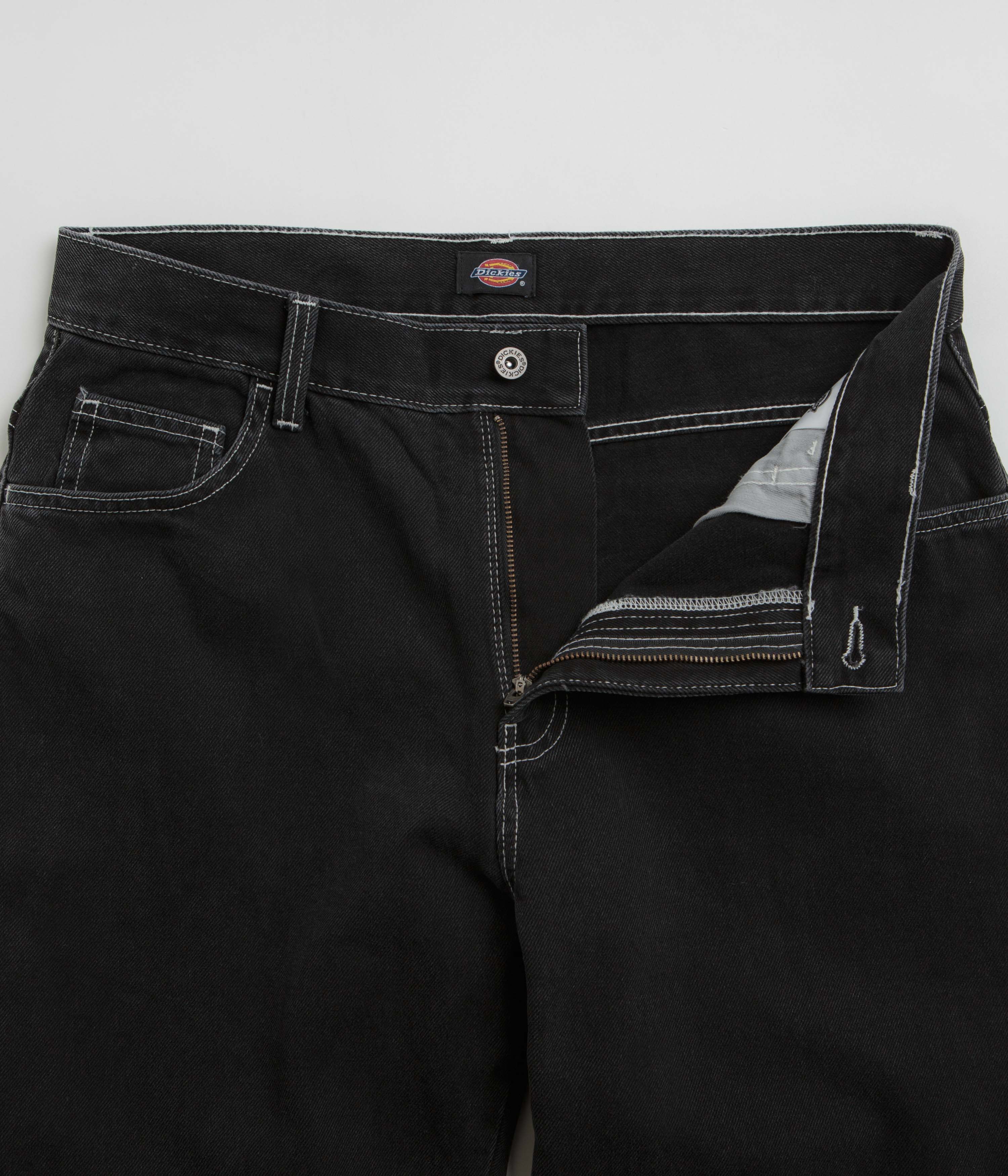 Dickies Black Wash Double Knee Jeans - A Must-Have!