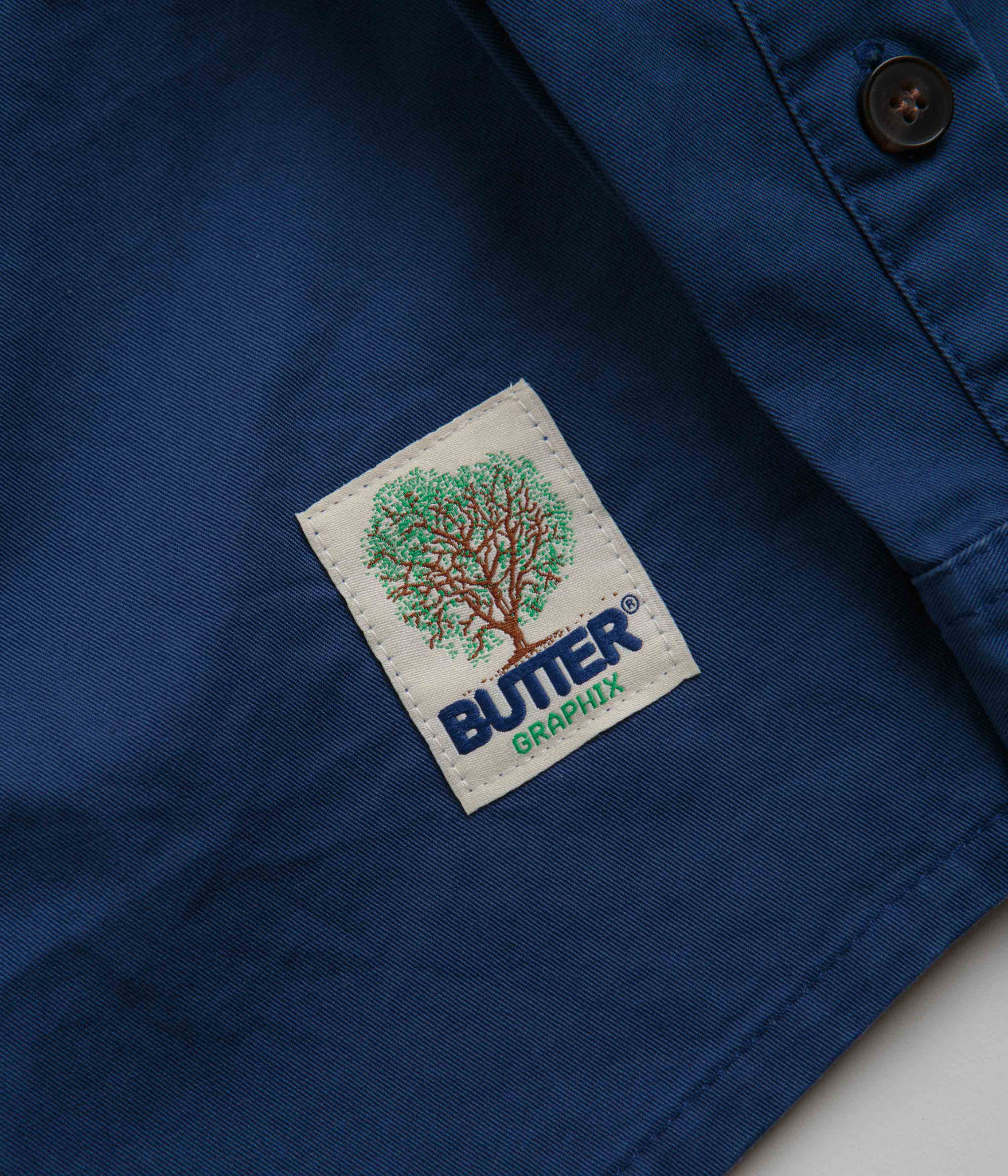 Butter Goods Washed Pocket Shirt - Work Blue: A Stylish Skate Essential