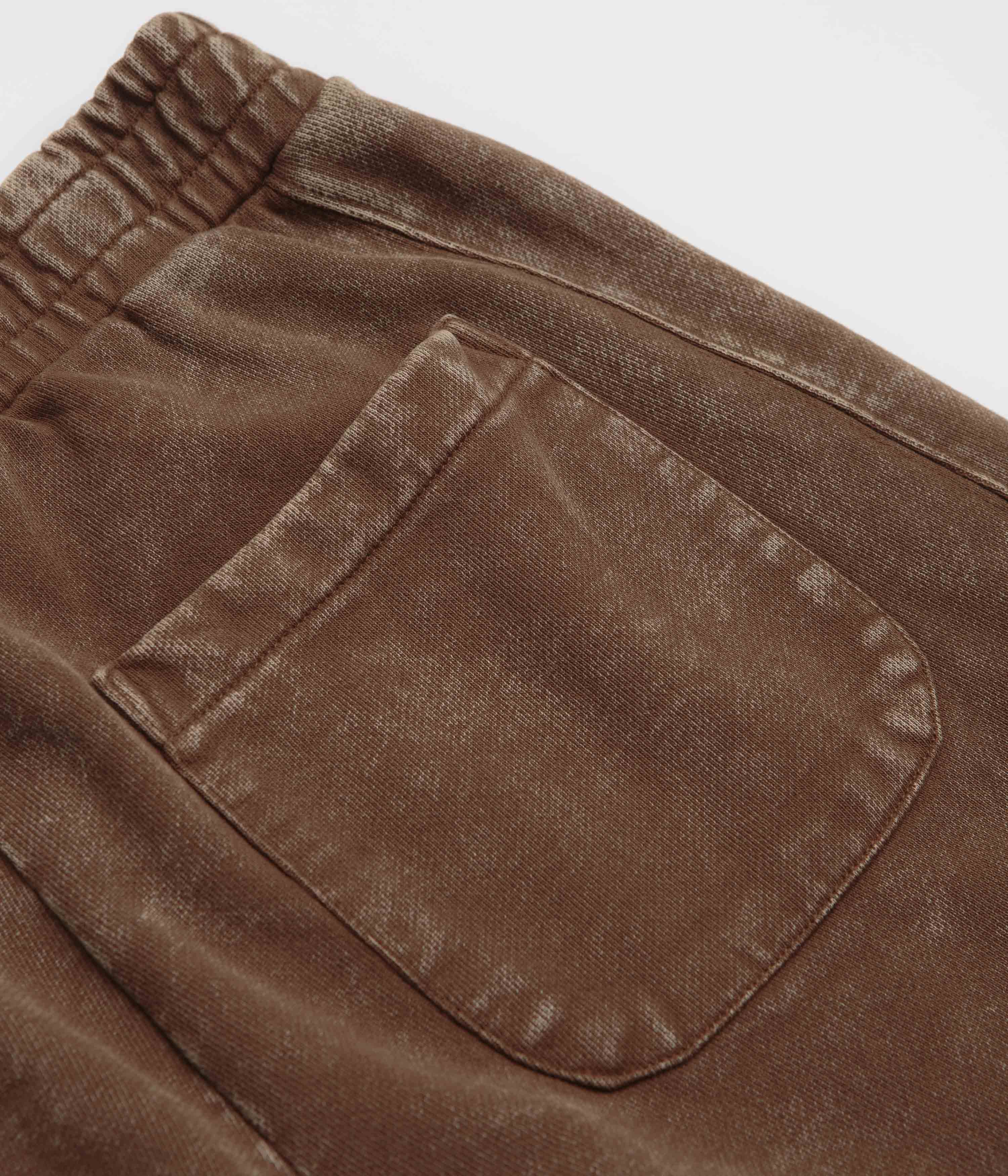 Dime Cyclone Brown Snow-Washed French Terry Pants - Stylish and Comfortable!