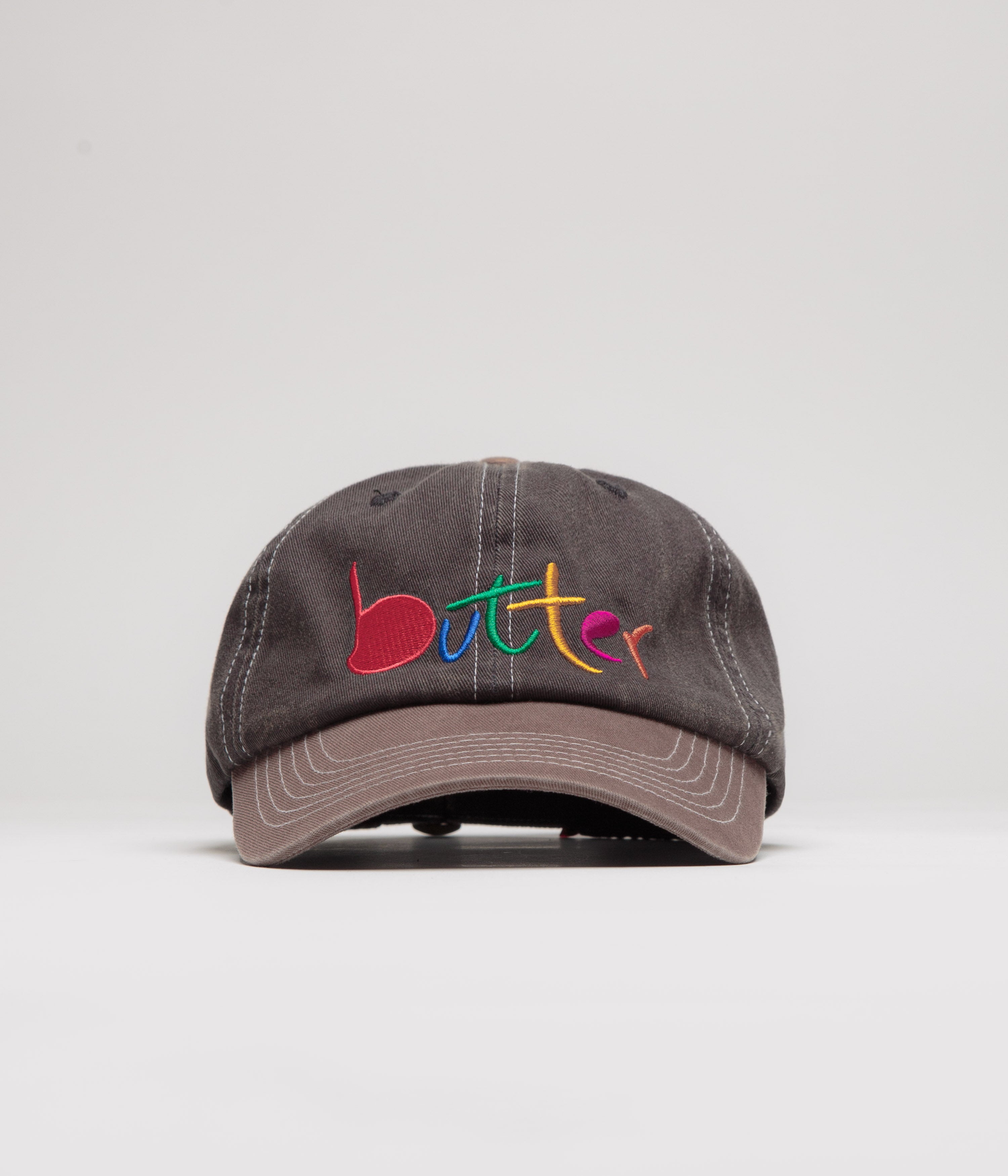 Butter Goods Stunning Art Cap - Charcoal & Redwood