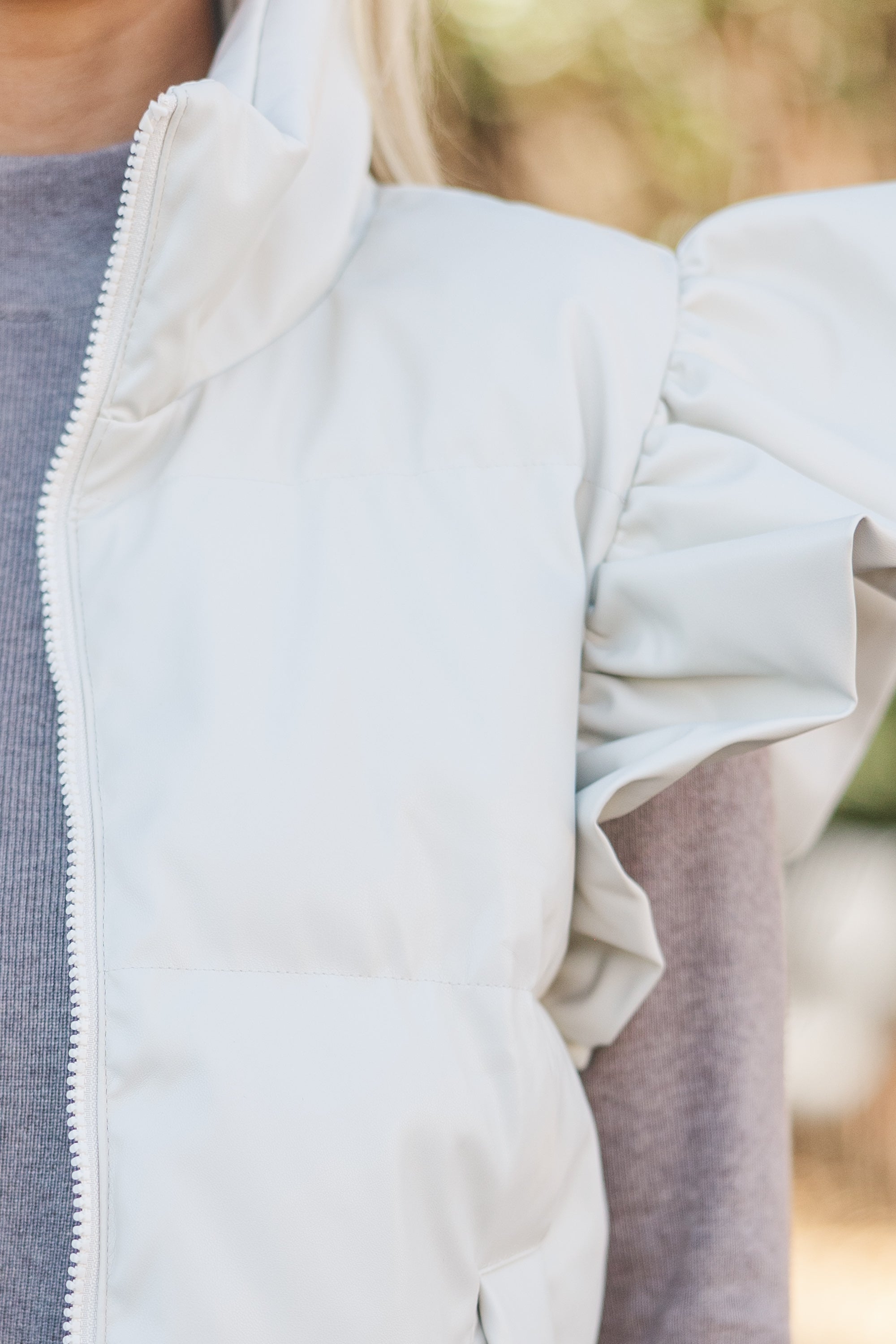 Gorgeous Happy To Be Here Cream White Puffer Vest - A Feminine Must-Have!