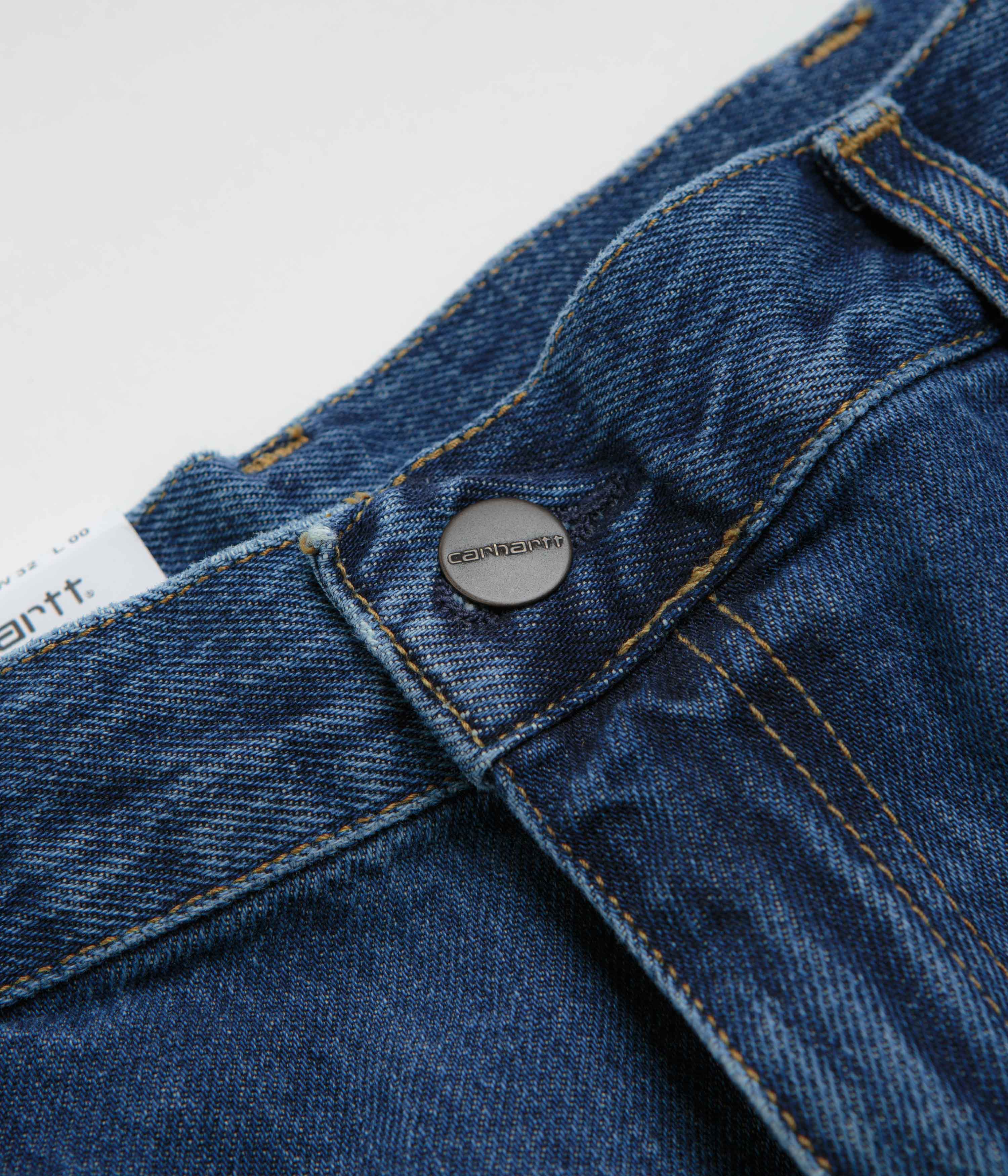 Carhartt Stone Washed Blue Single Knee Shorts - A Must-Have for Workers!
