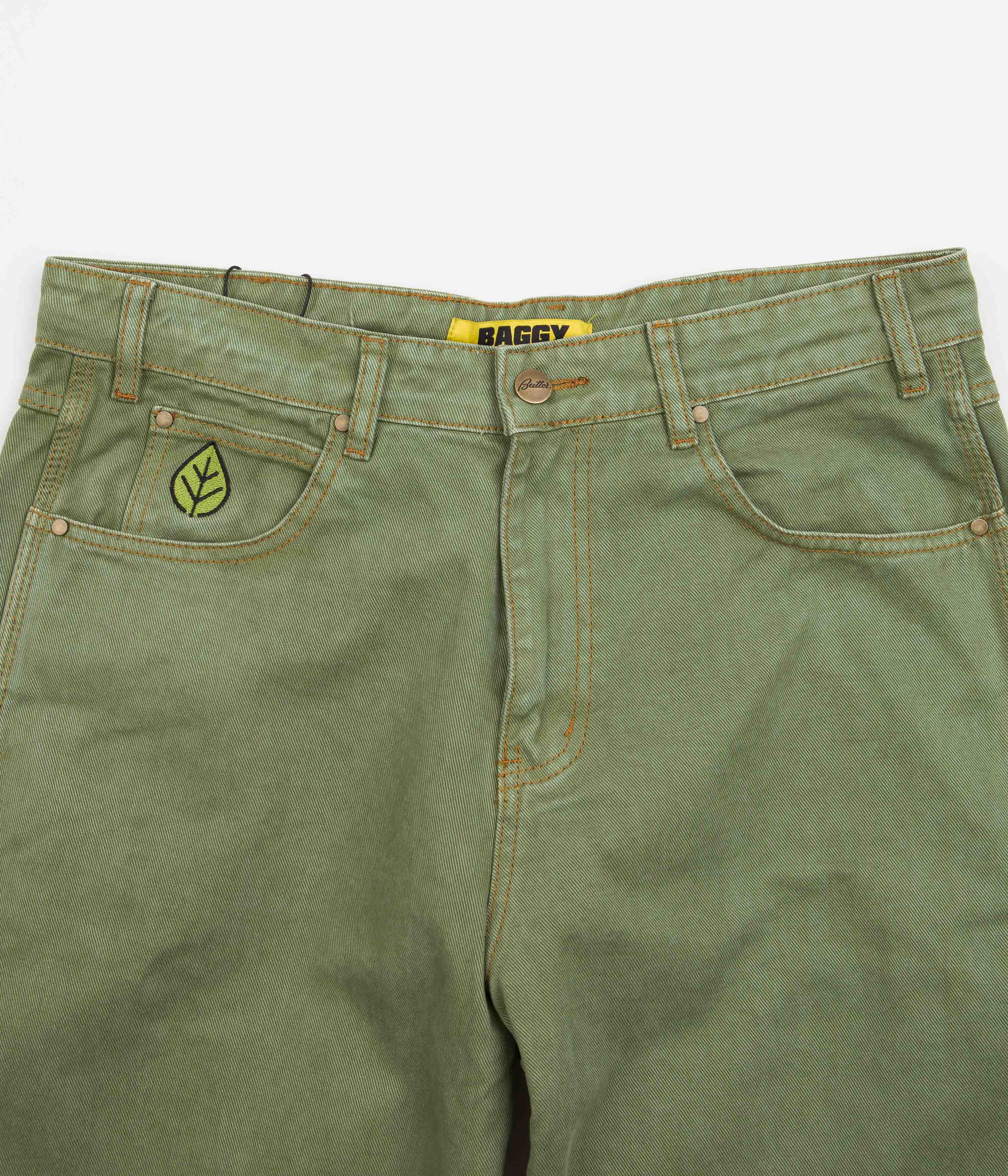 Butter Goods Army Green Weathergear Heavyweight Jeans - A Skater's Dream