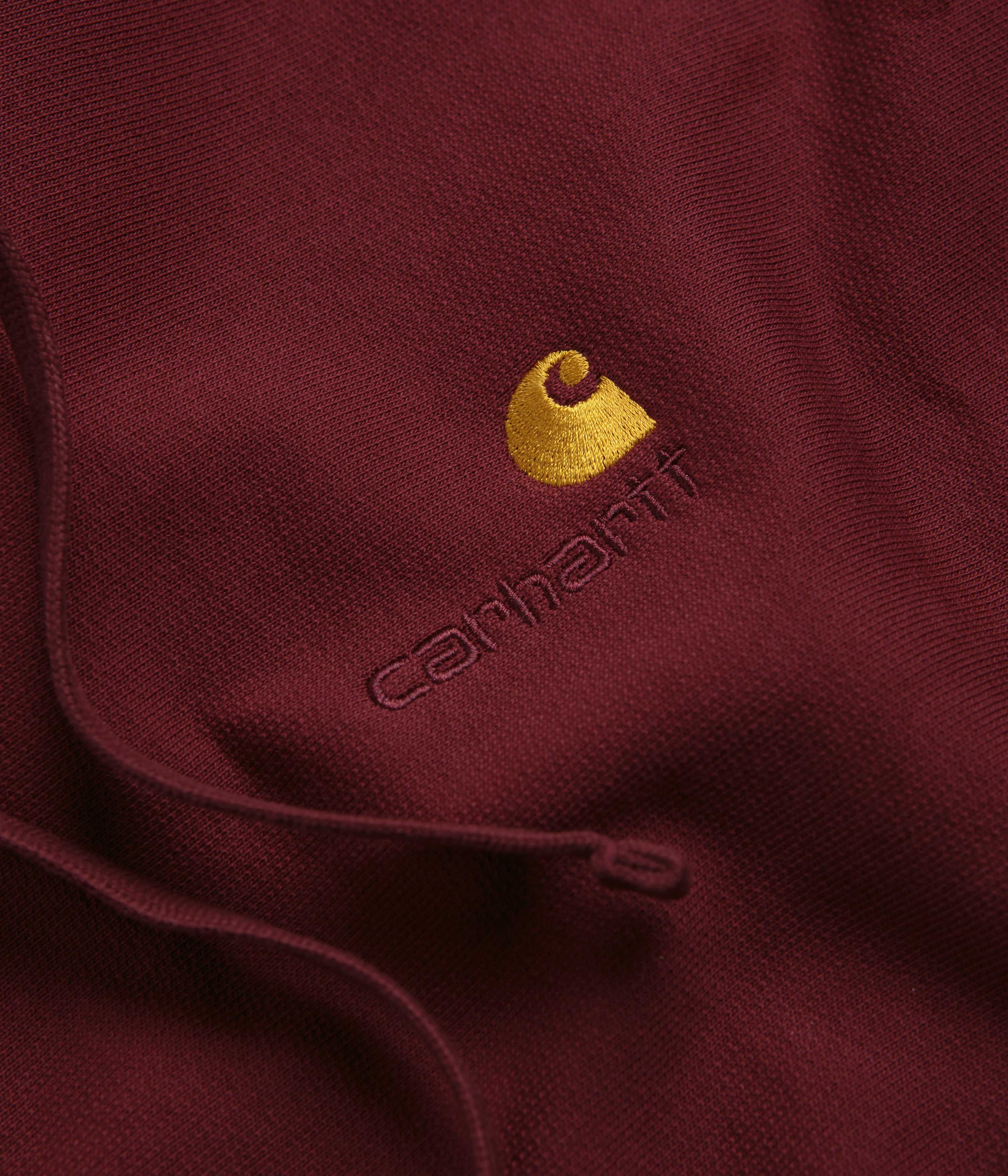Carhartt American Script Hoodie - Stunning Malbec