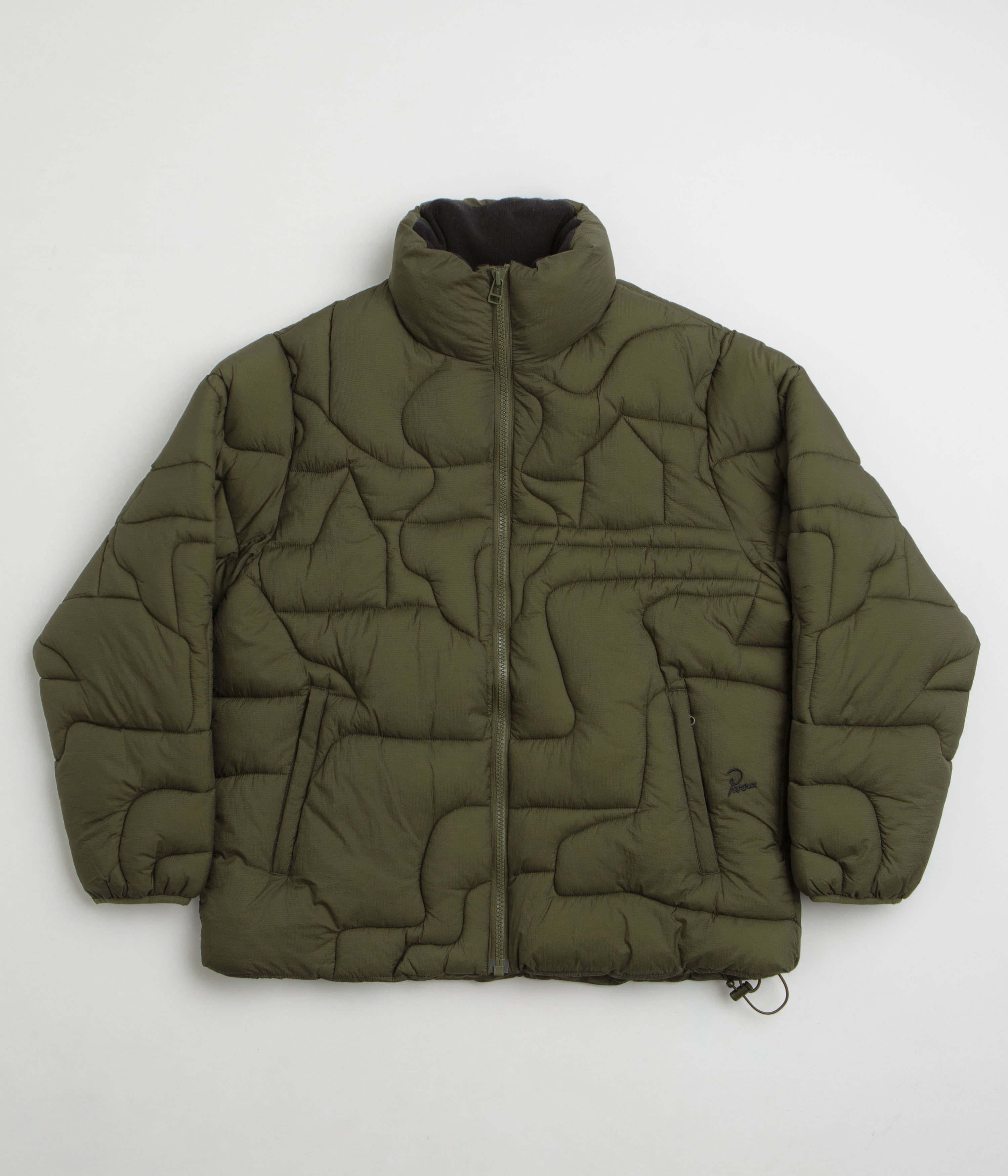 Parra's Stunning Green Boring Village Puffer Jacket