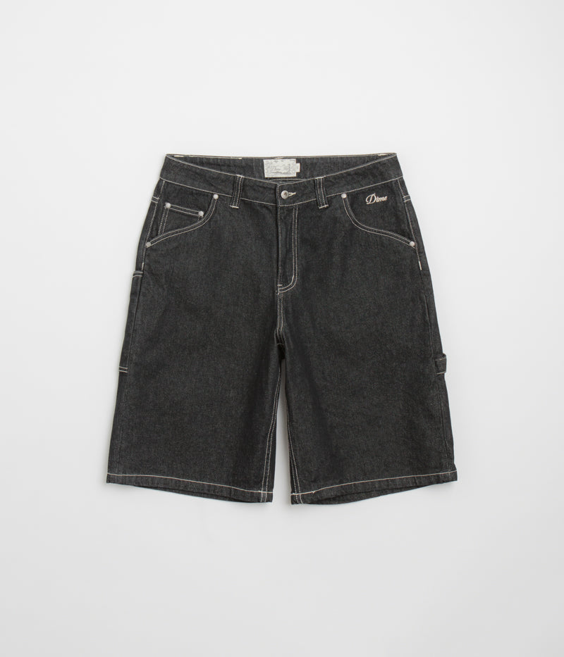 Dime's Stunning Black Washed Classic Denim Shorts