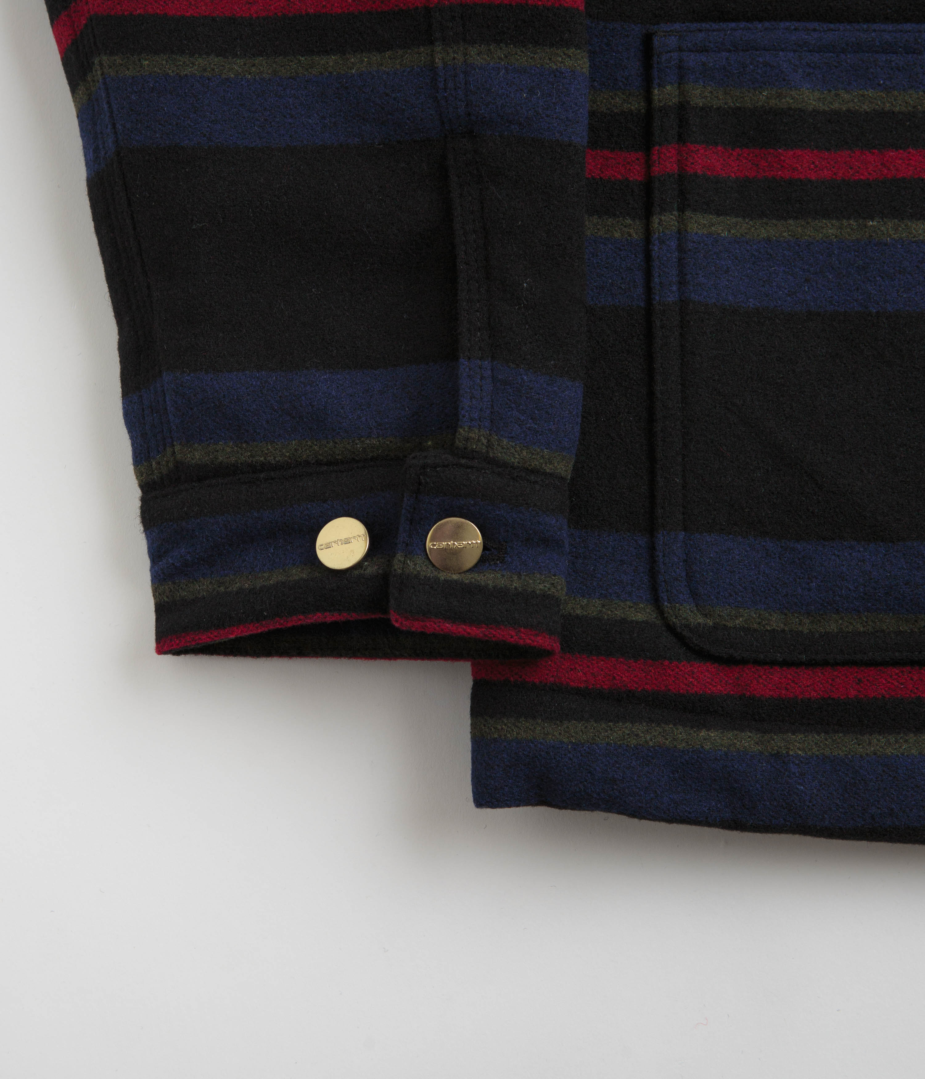 Carhartt Oregon Jacket - Stylish Starco Stripe & Black Blend