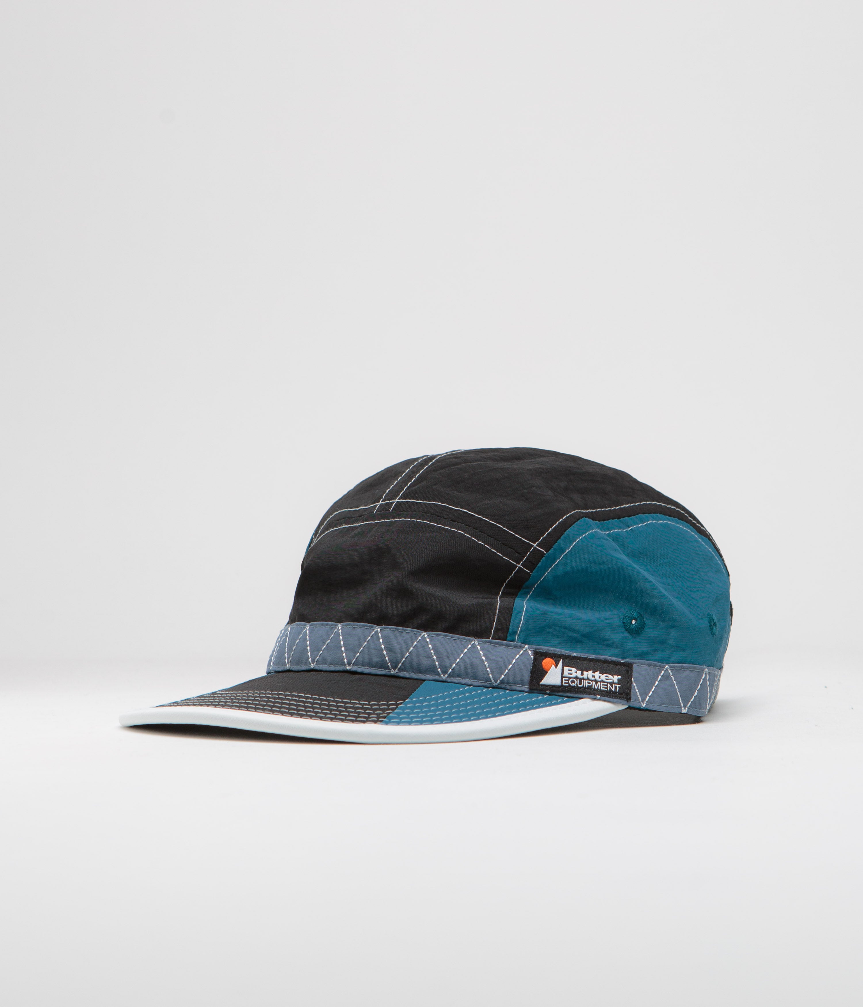 Butter Goods Valley 5 Panel Cap - Stylish Black/Navy Blend