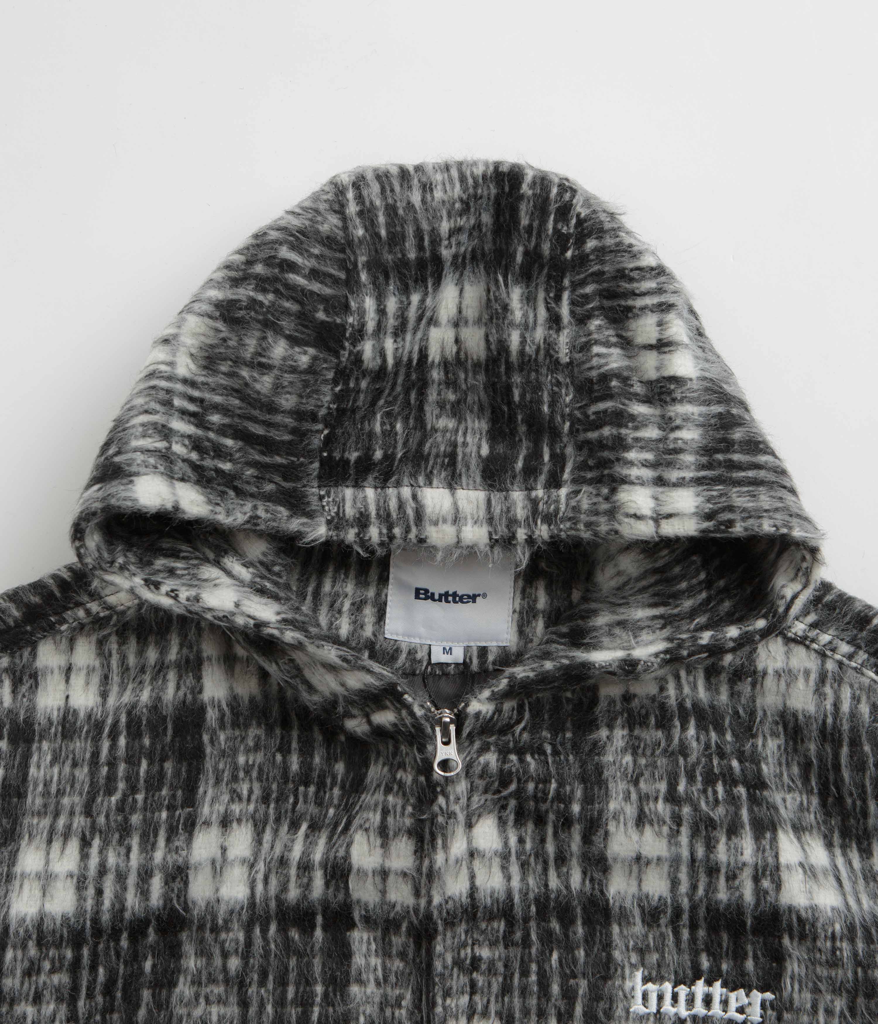 Butter Goods Stunning Heavy Plaid Work Jacket - Black & White