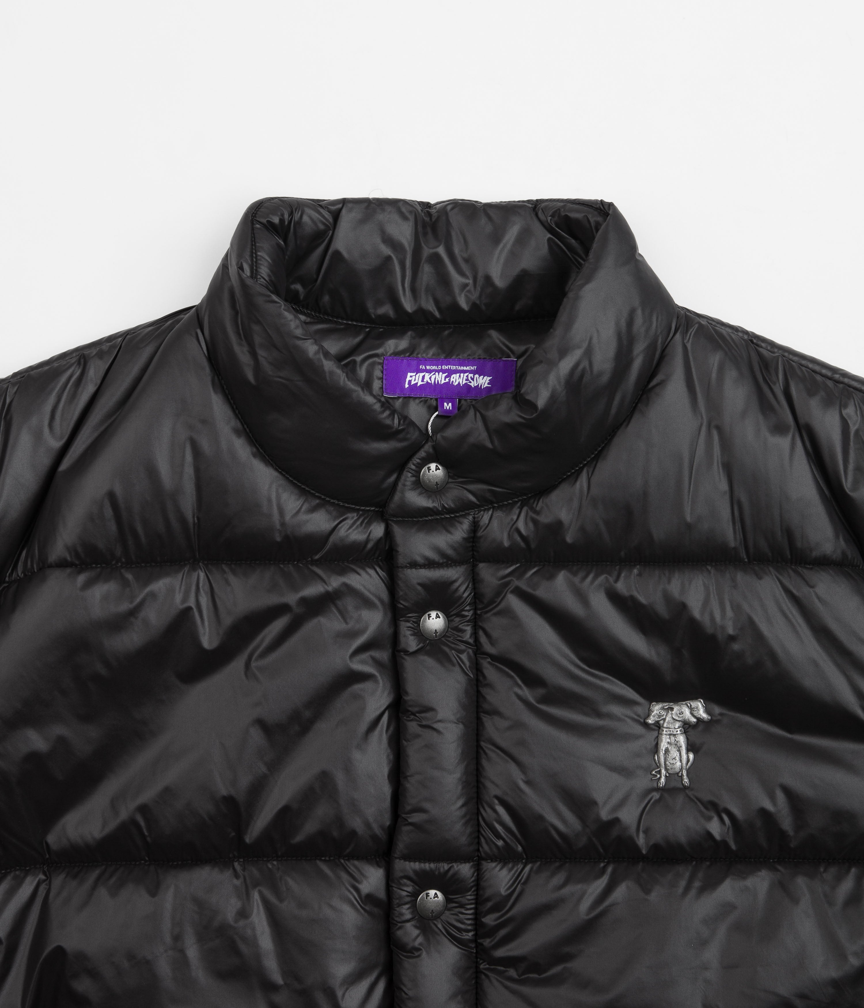 Fucking Awesome Dill Black Puffer Jacket - A Must - Have for Skate Enthusiasts