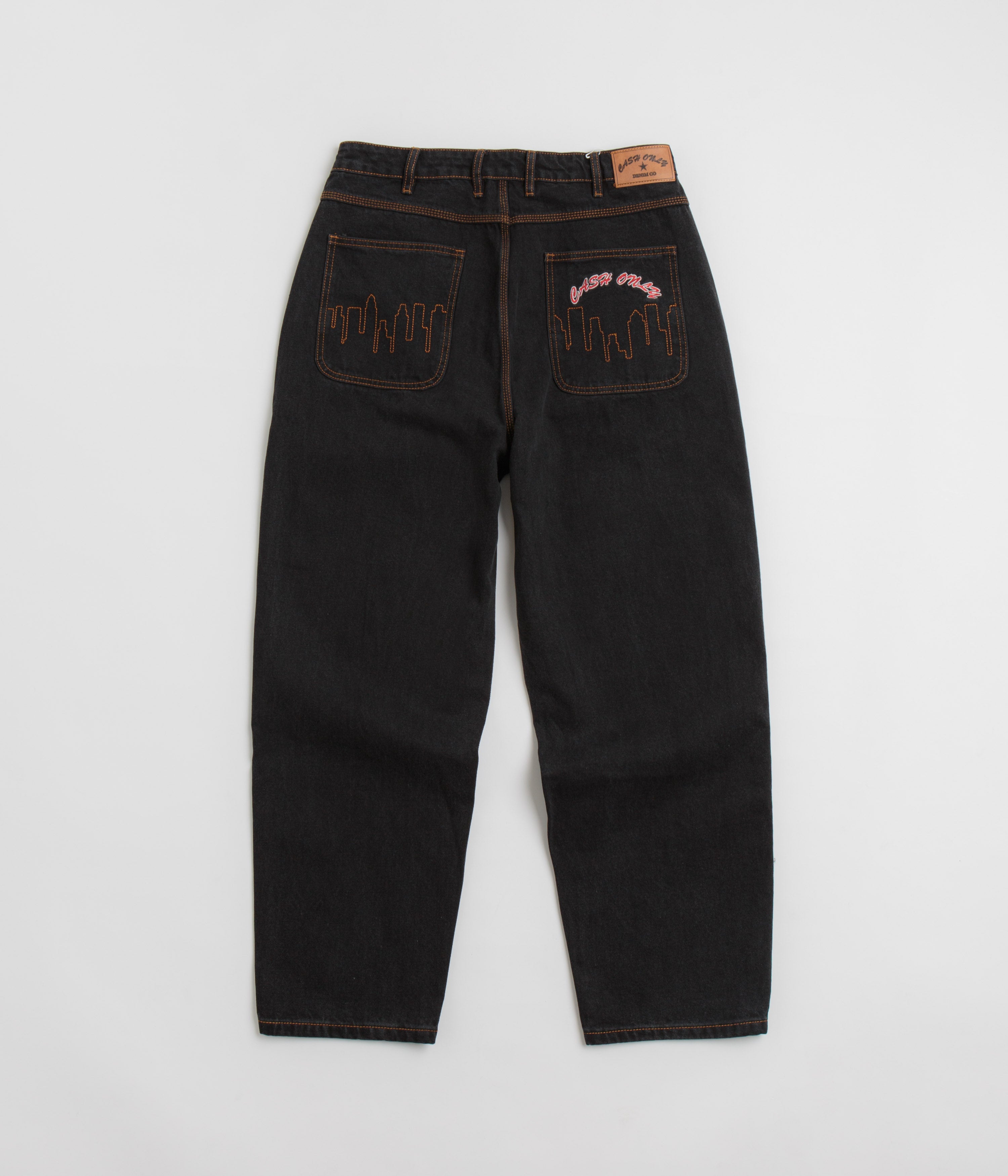 Cash Only Stylish Baggy Jeans - Trendy Washed Black / Classic Black