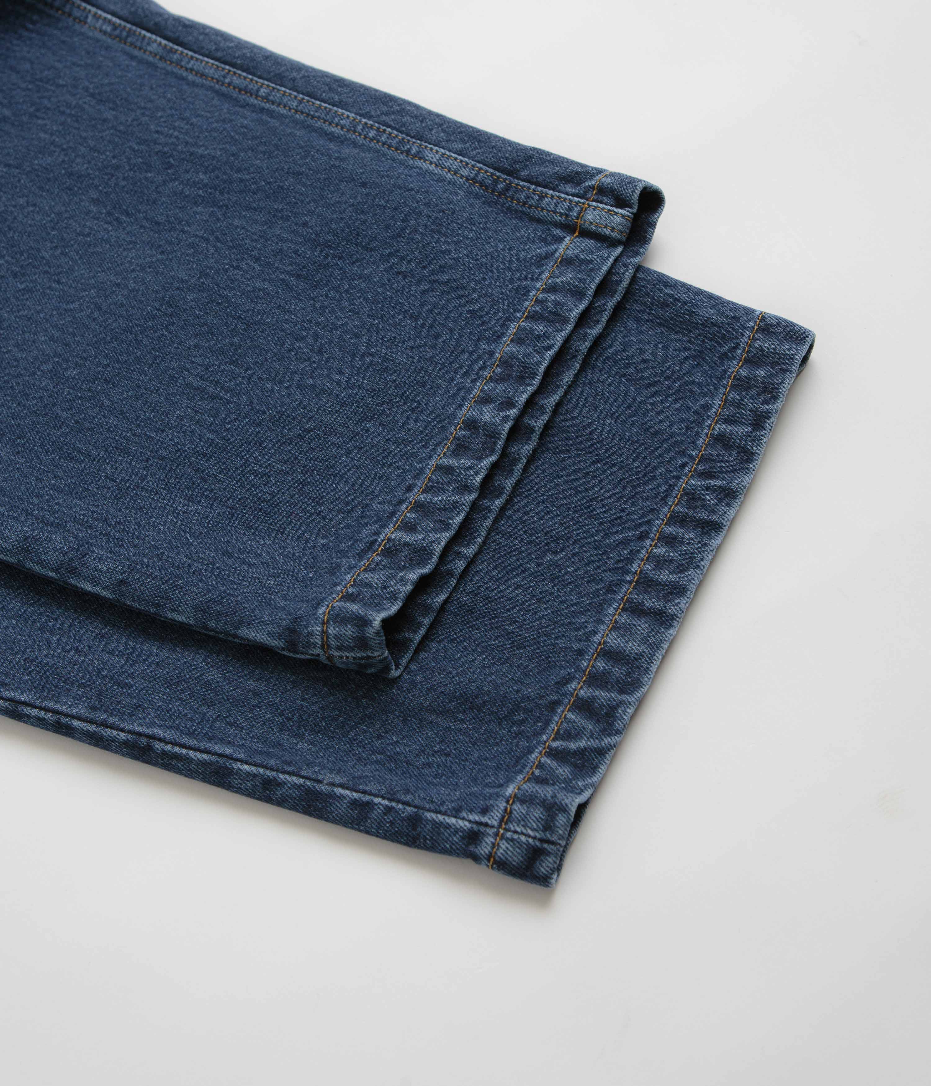 Carhartt Brandon Blue Stone Wash Denim Pants - A Vintage Style Essential