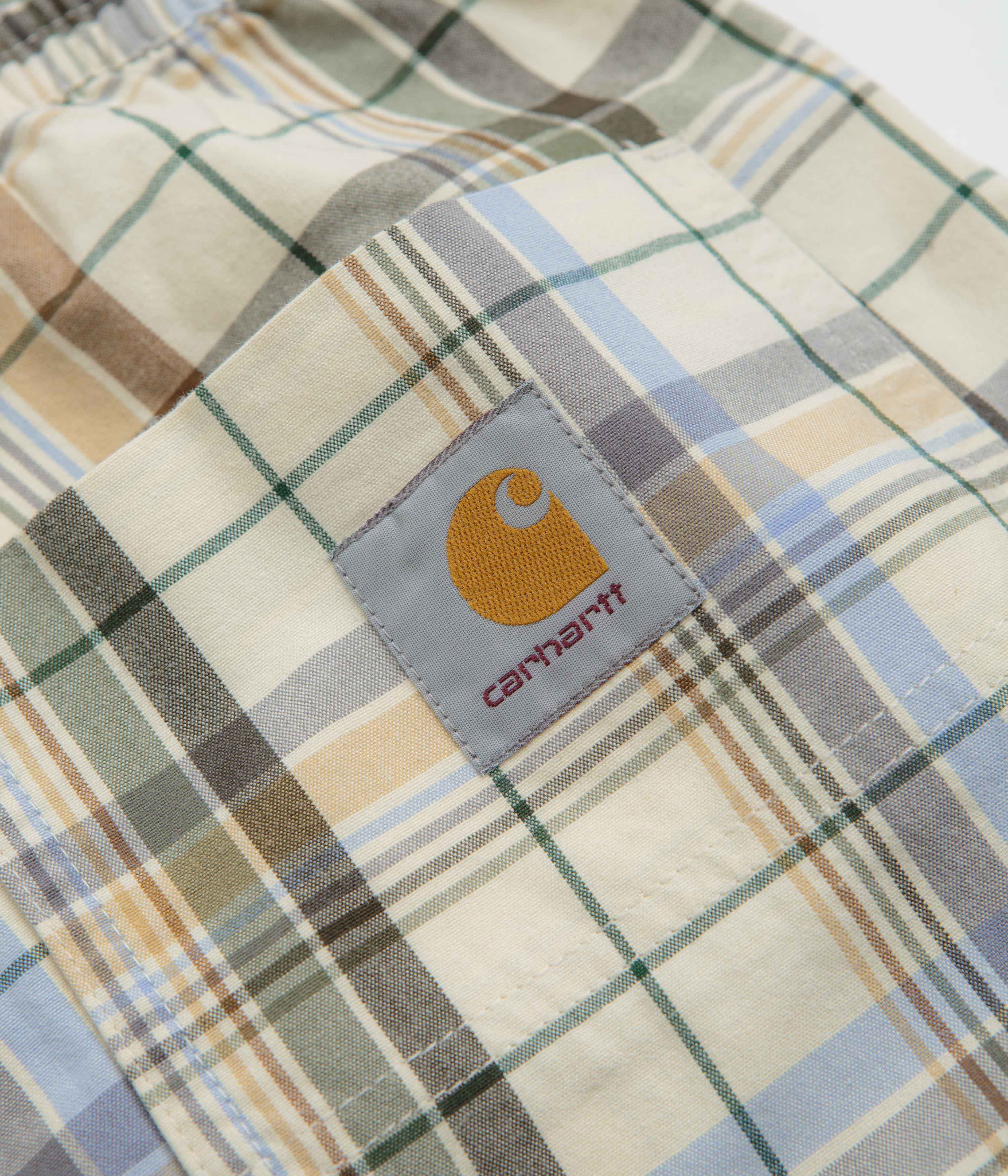 Carhartt Vilay Shorts - Stylish Vilay Check & Natural