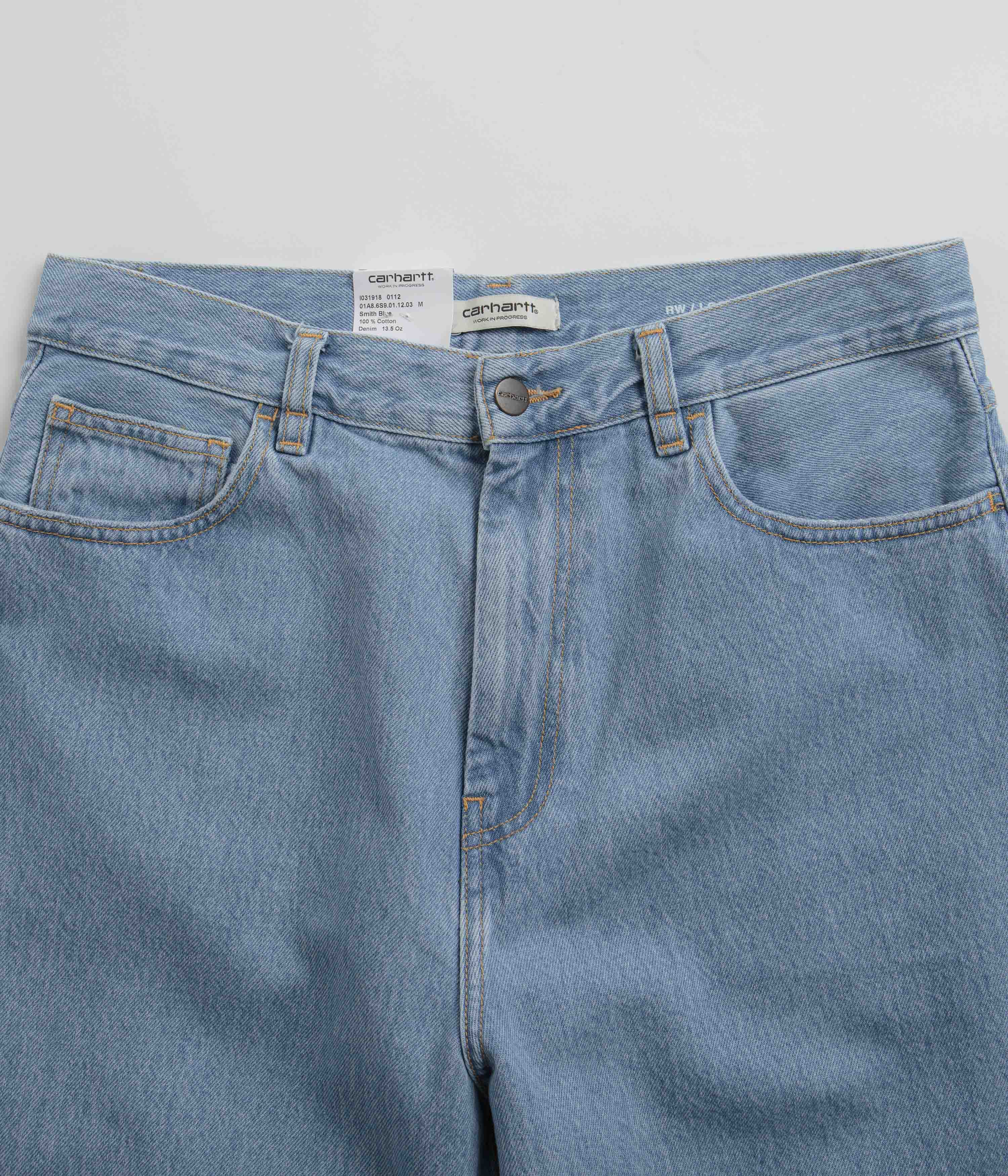 Carhartt Women's Brandon Stone Bleached Blue Denim Pants - A Timeless Choice!
