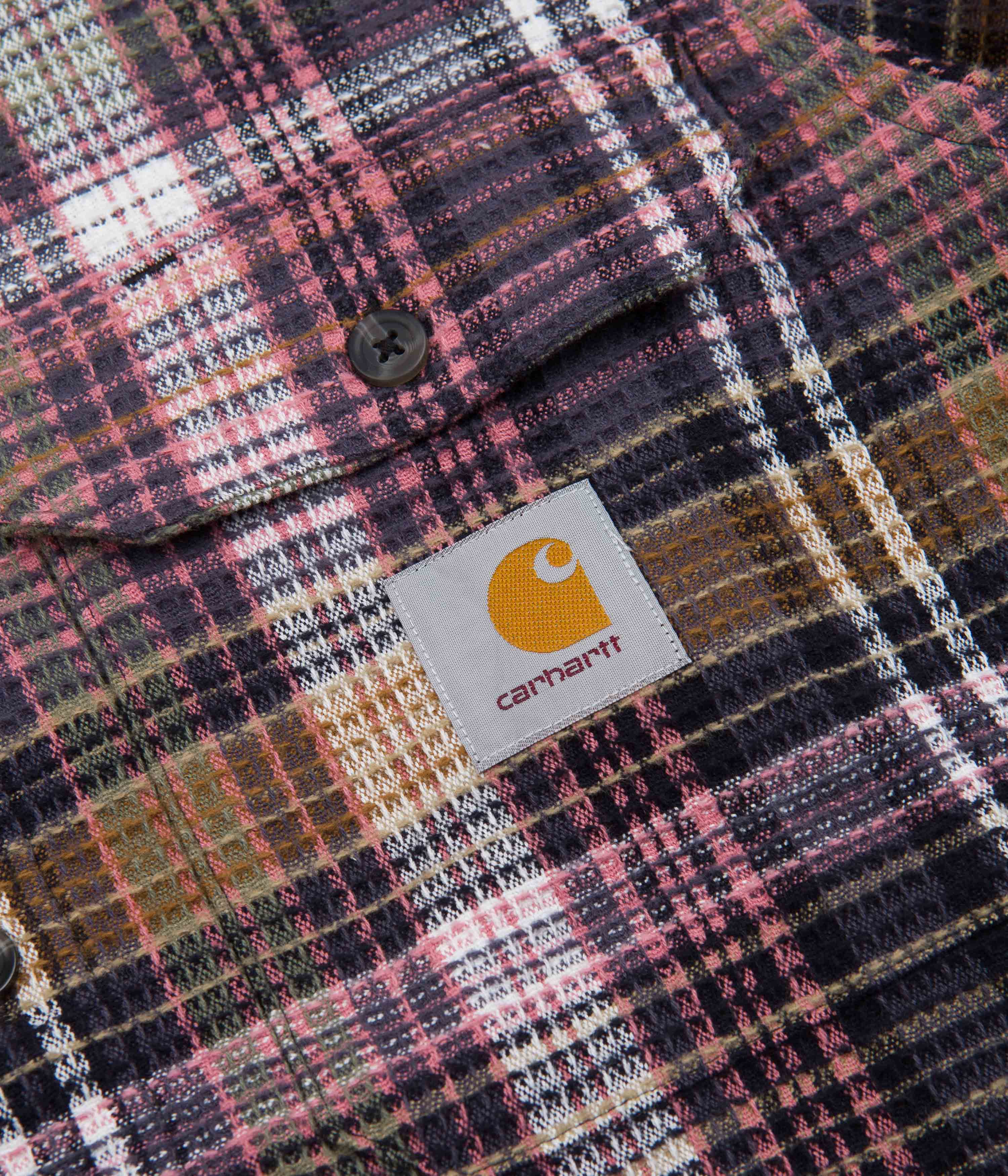 Carhartt Valmon Shirt - Stunning Valmon Check in Hamilton Brown