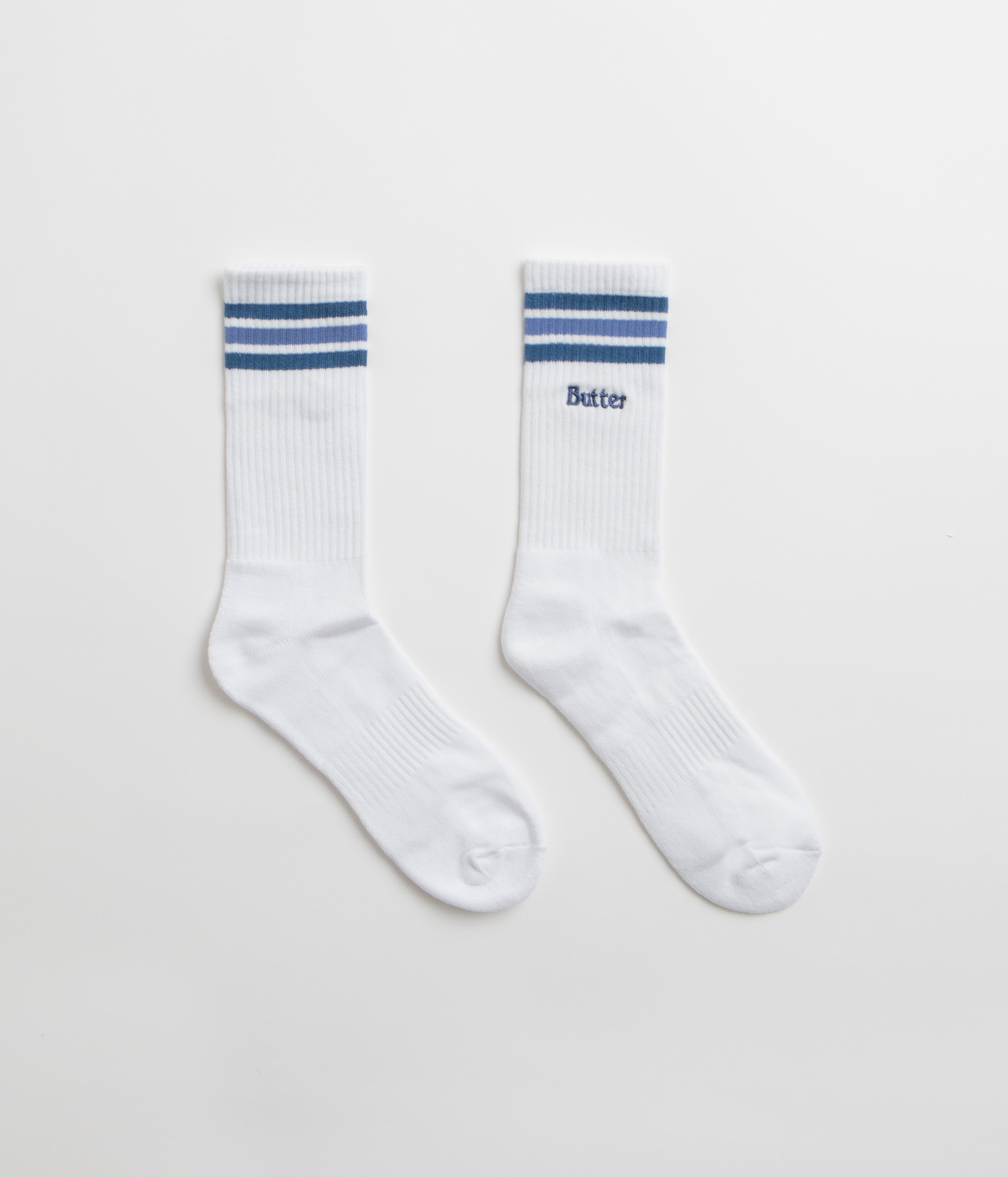 Butter Goods White Stripe Socks - Fashionable and Comfortable