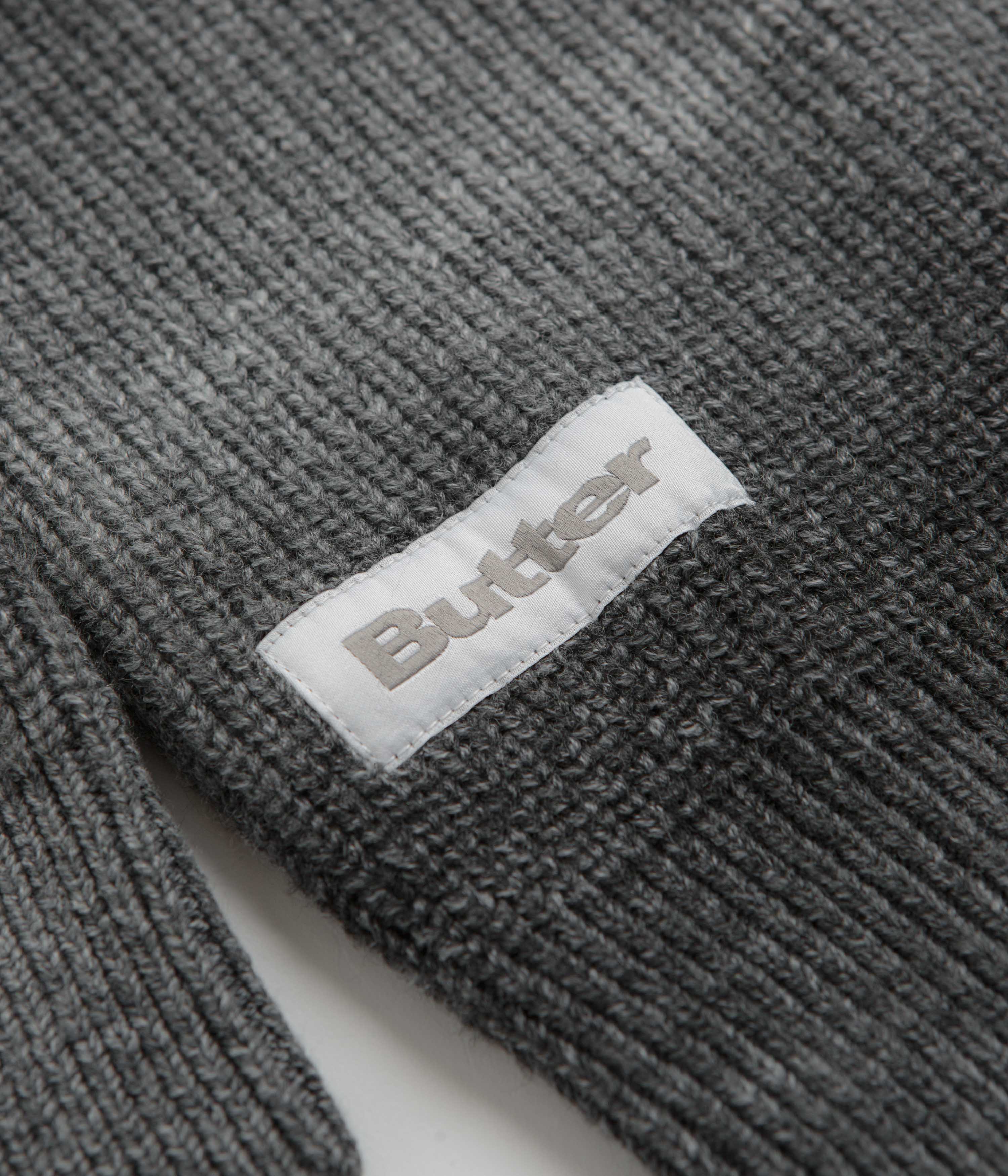 Butter Goods Beams Charcoal Knit Sweatshirt - A Fashion Must-Have