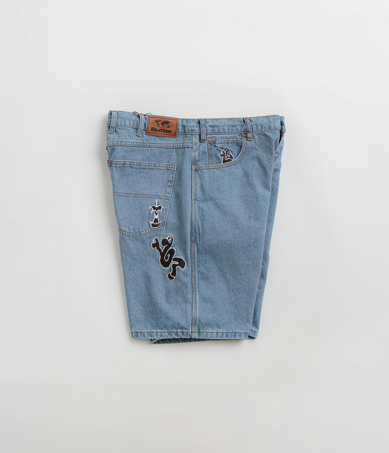 Butter Goods Critter - Washed Indigo Baggy Denim Shorts: A Must - Have!