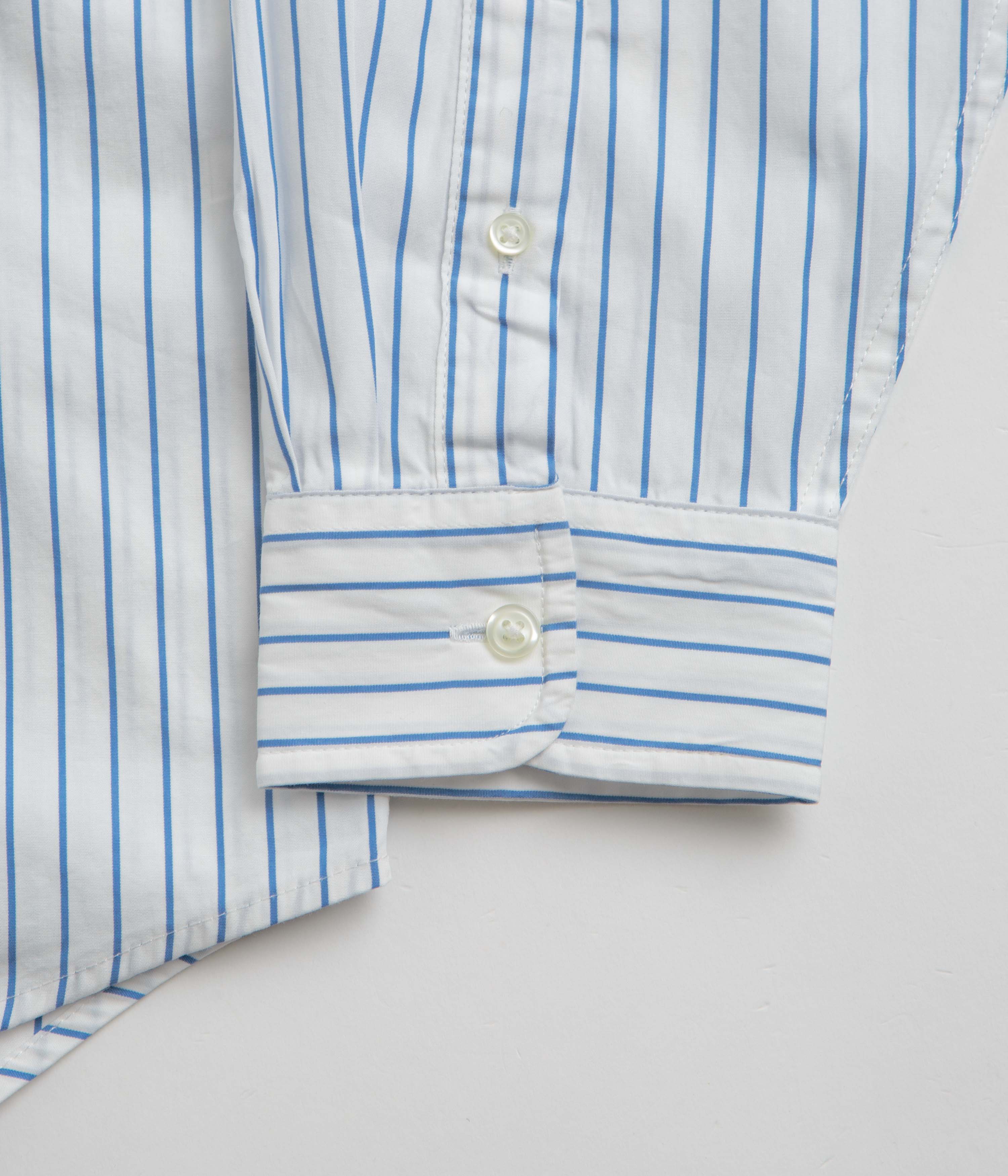 Carhartt Linus Stripe Poplin Shirt - Striking Bleach & White