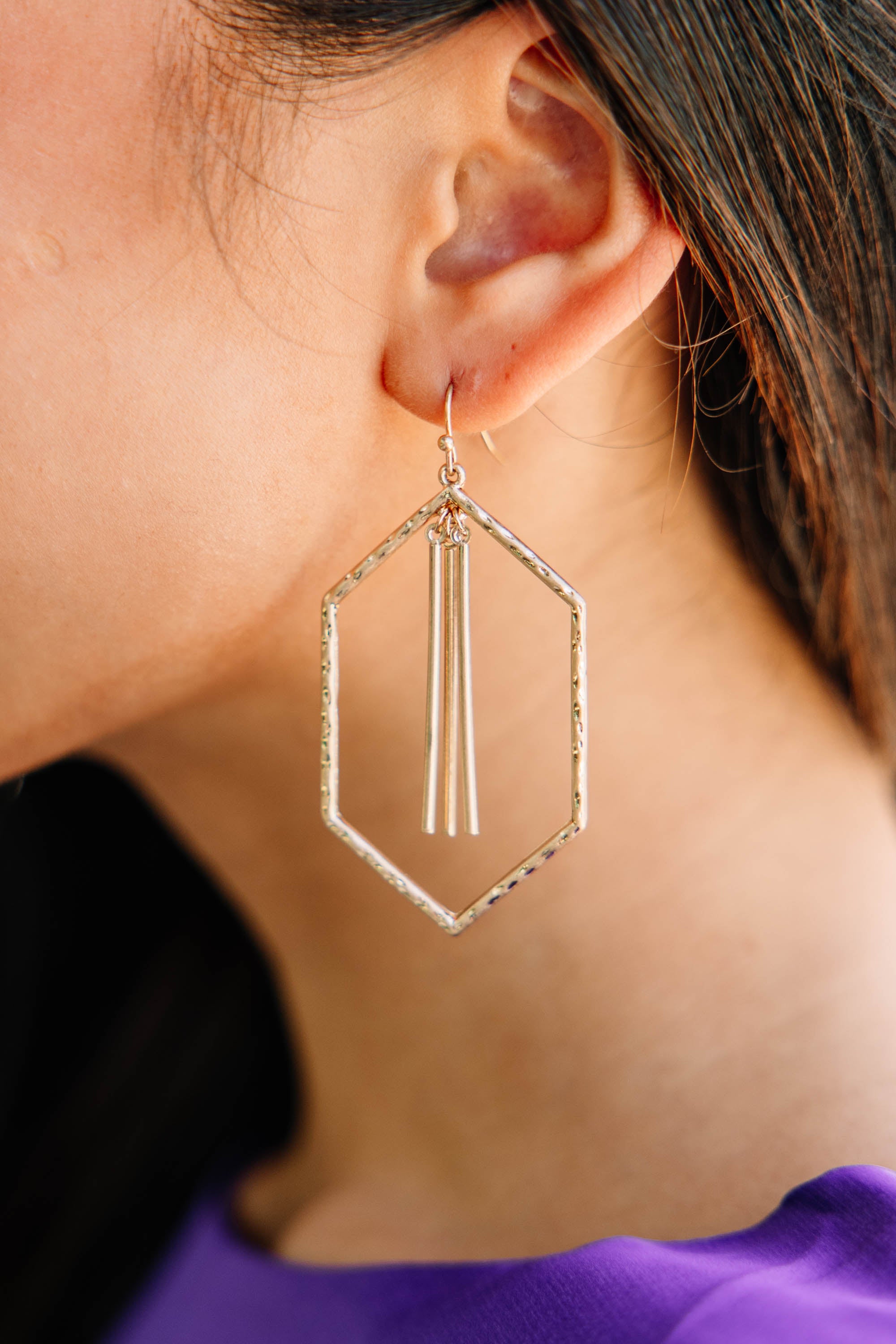 Got It All Gold Textured Earrings