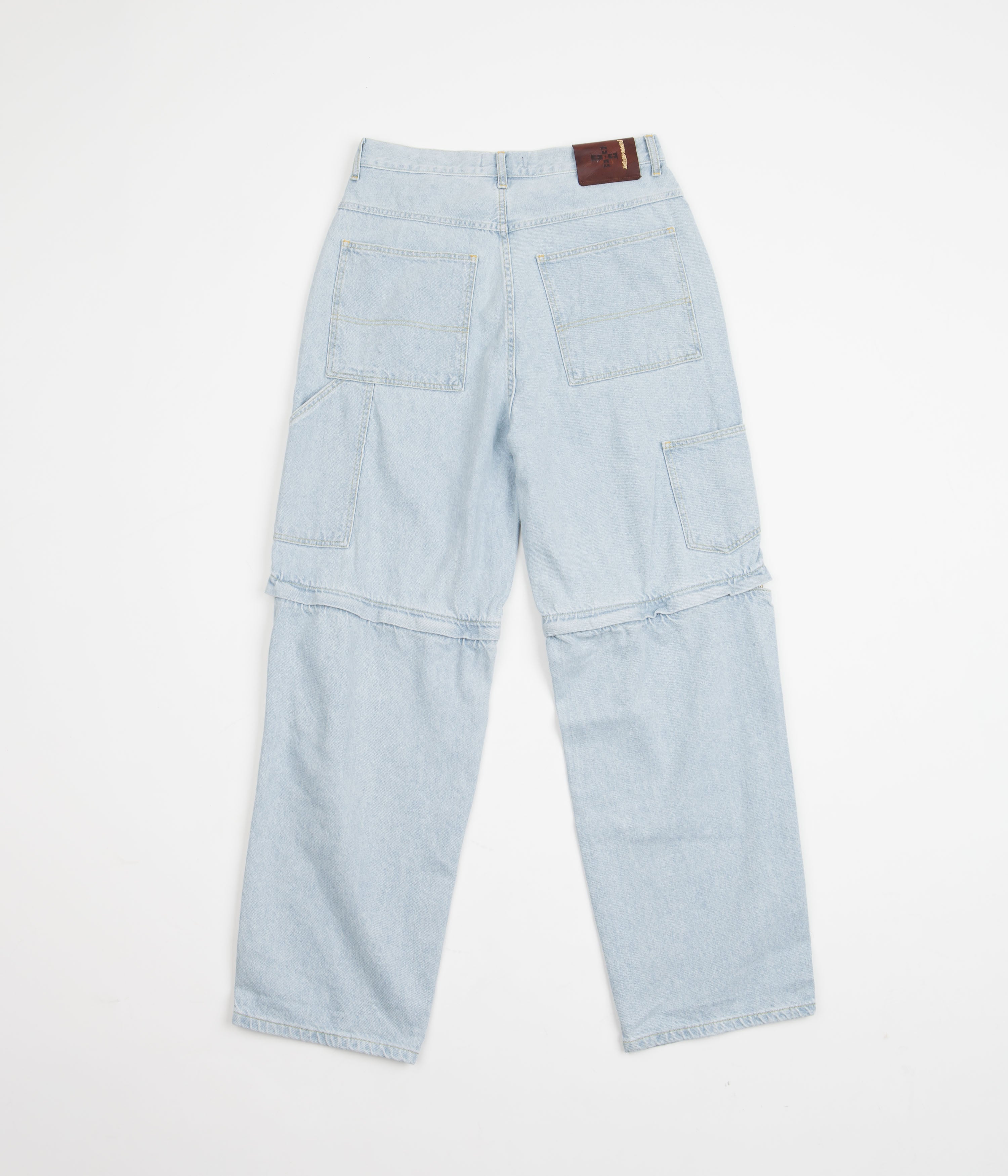Fucking Awesome Blue Baggy Zip-Off Carpenter Pants: A Skateboarder's Dream