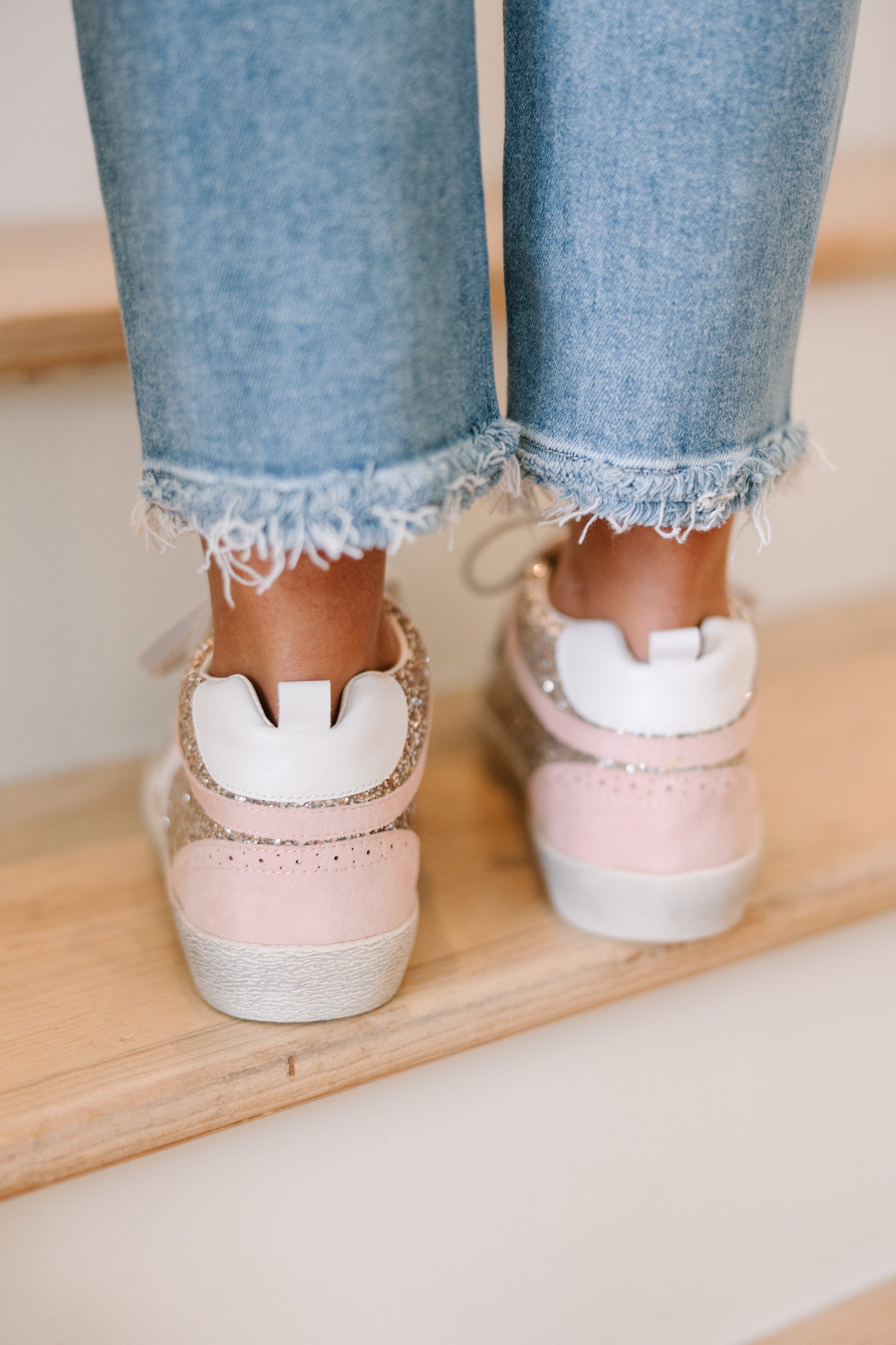 Sparkling Gold Glittery Sneakers - Be Your Best!