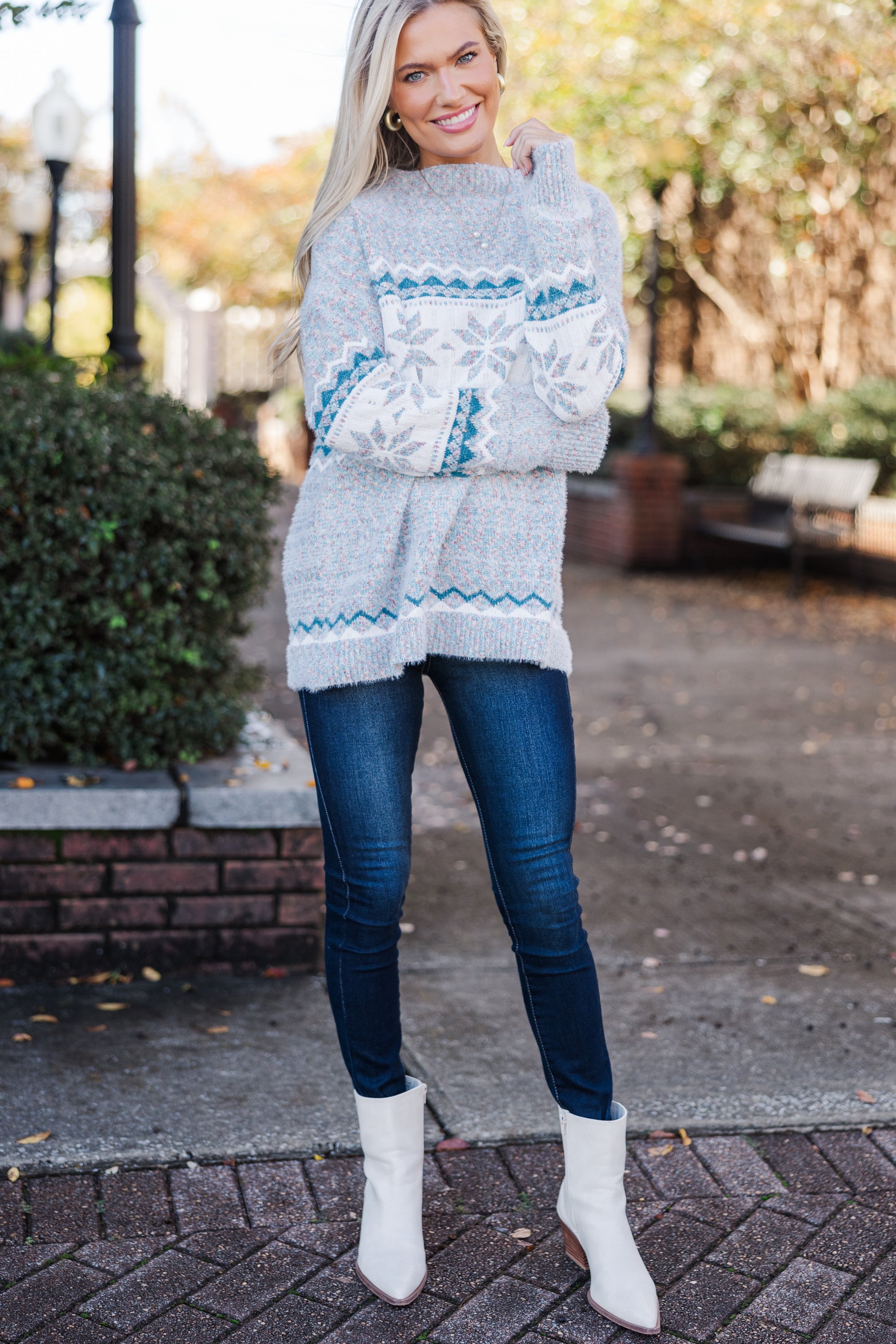 All My Life Gray Winter Enchanting Novelty Sweater