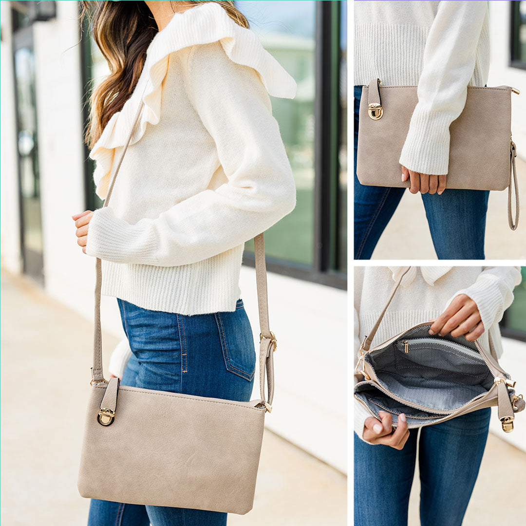 Stunning All In Favor Sand Brown Purse - A Must-Have!