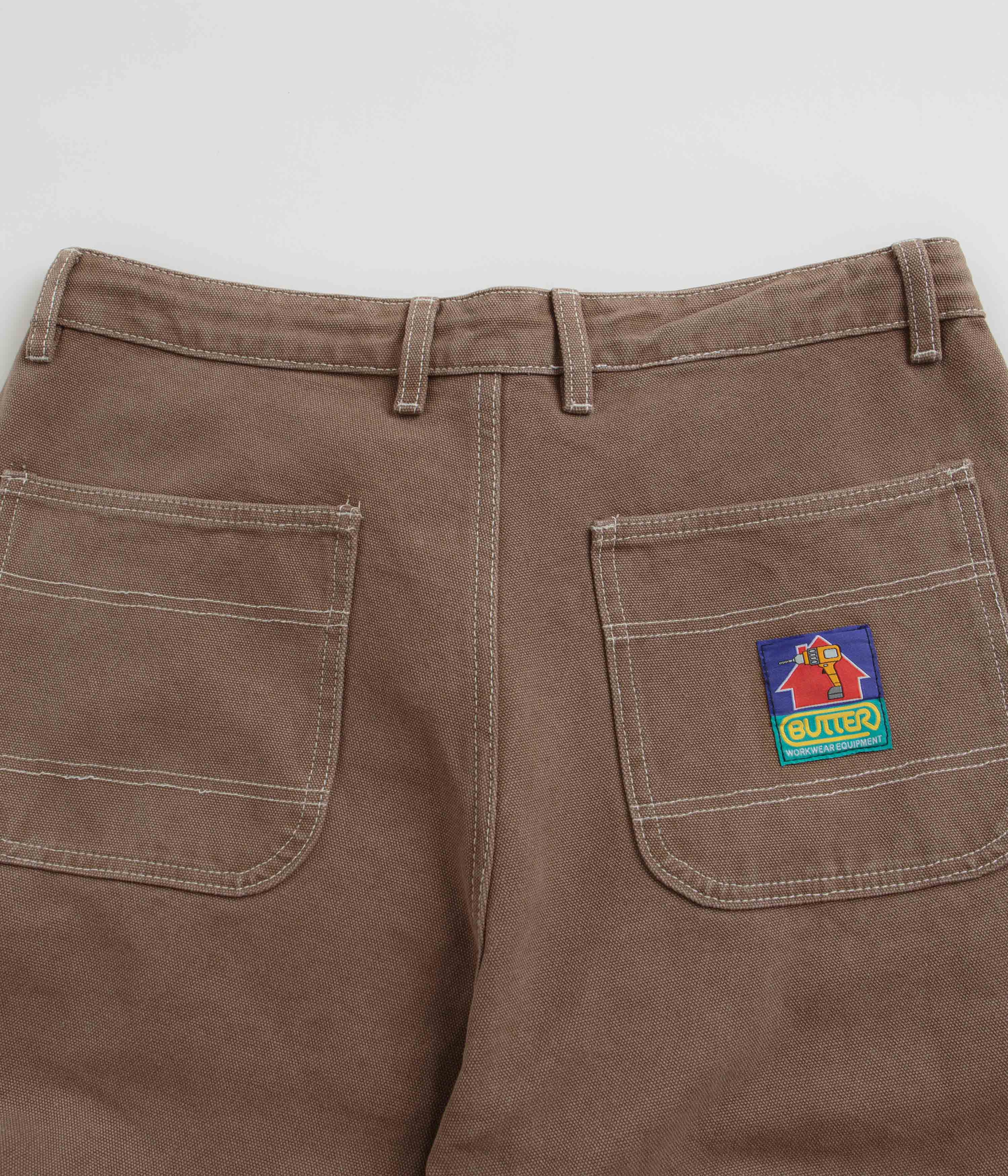 Butter Goods Washed Brown Double Knee Work Pants - A Skater's Dream!