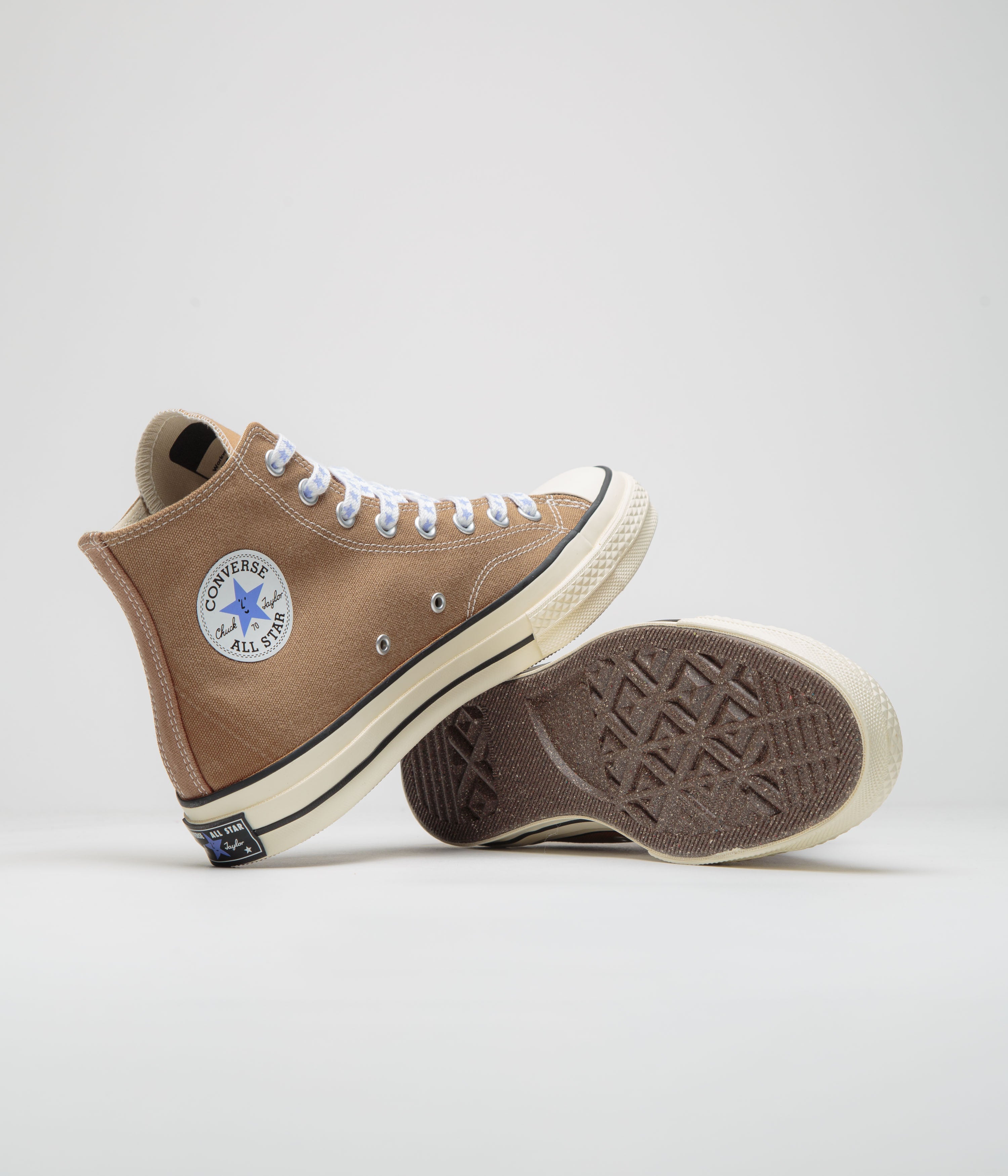 Converse x Sky High Farm Chuck 70 Hi Shoes - Stunning Brown / Egret