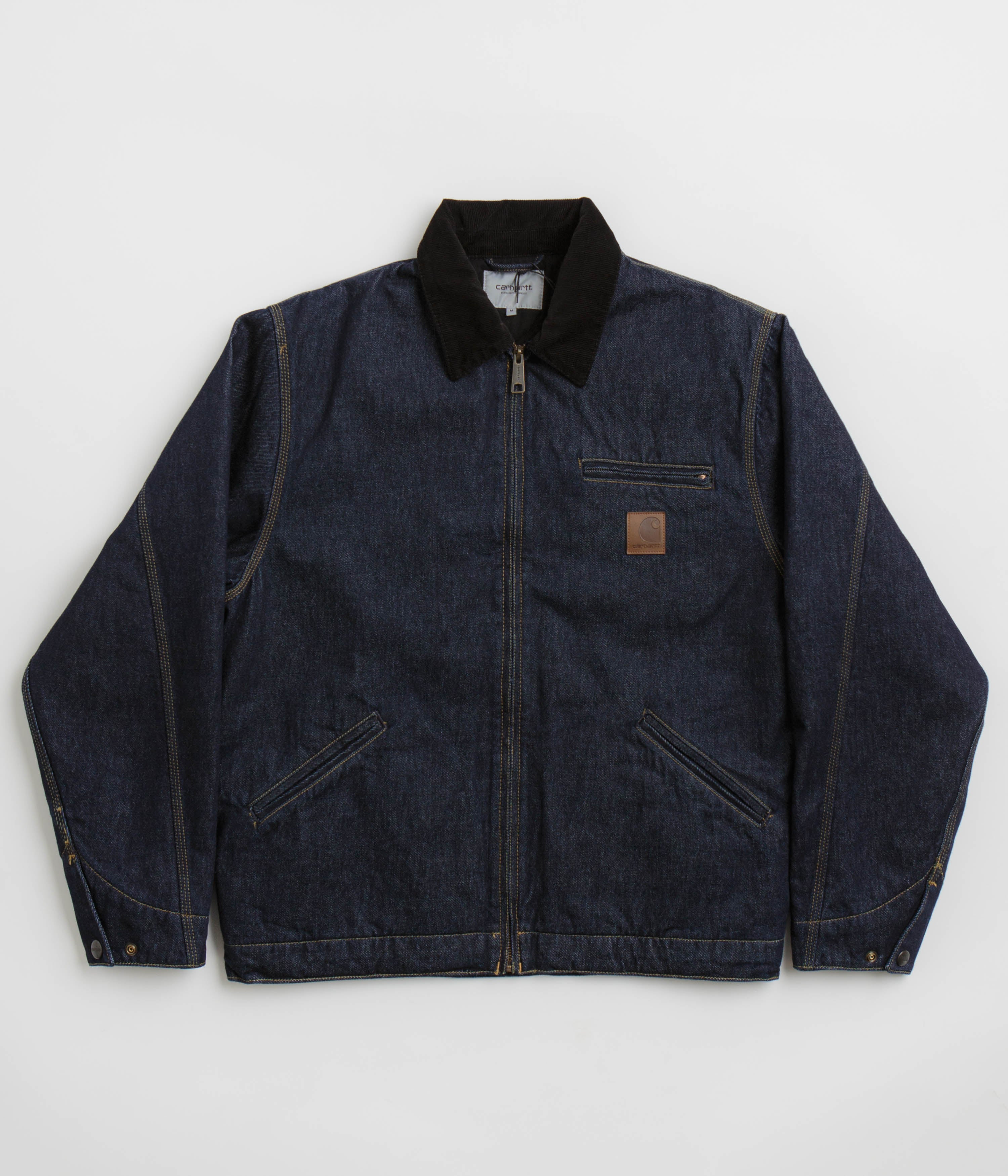 Carhartt OG Detroit Jacket - Stunning Blue/Black Rinsed Style